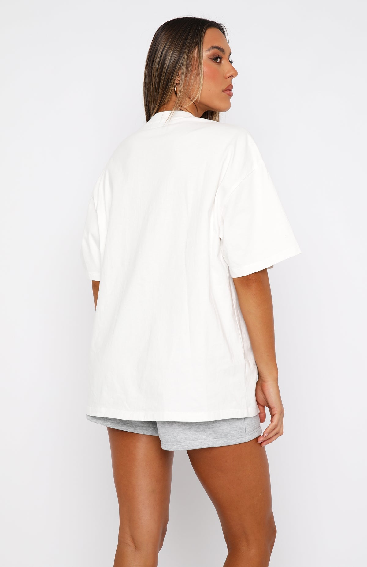 With Love Forever Oversized Tee White\/BlueS/M