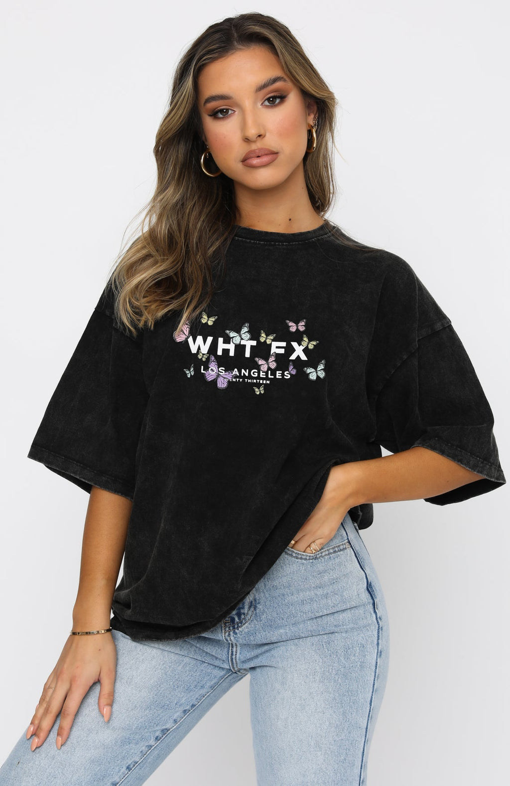 Dare To Dream Oversized Tee Acid BlackXS/S