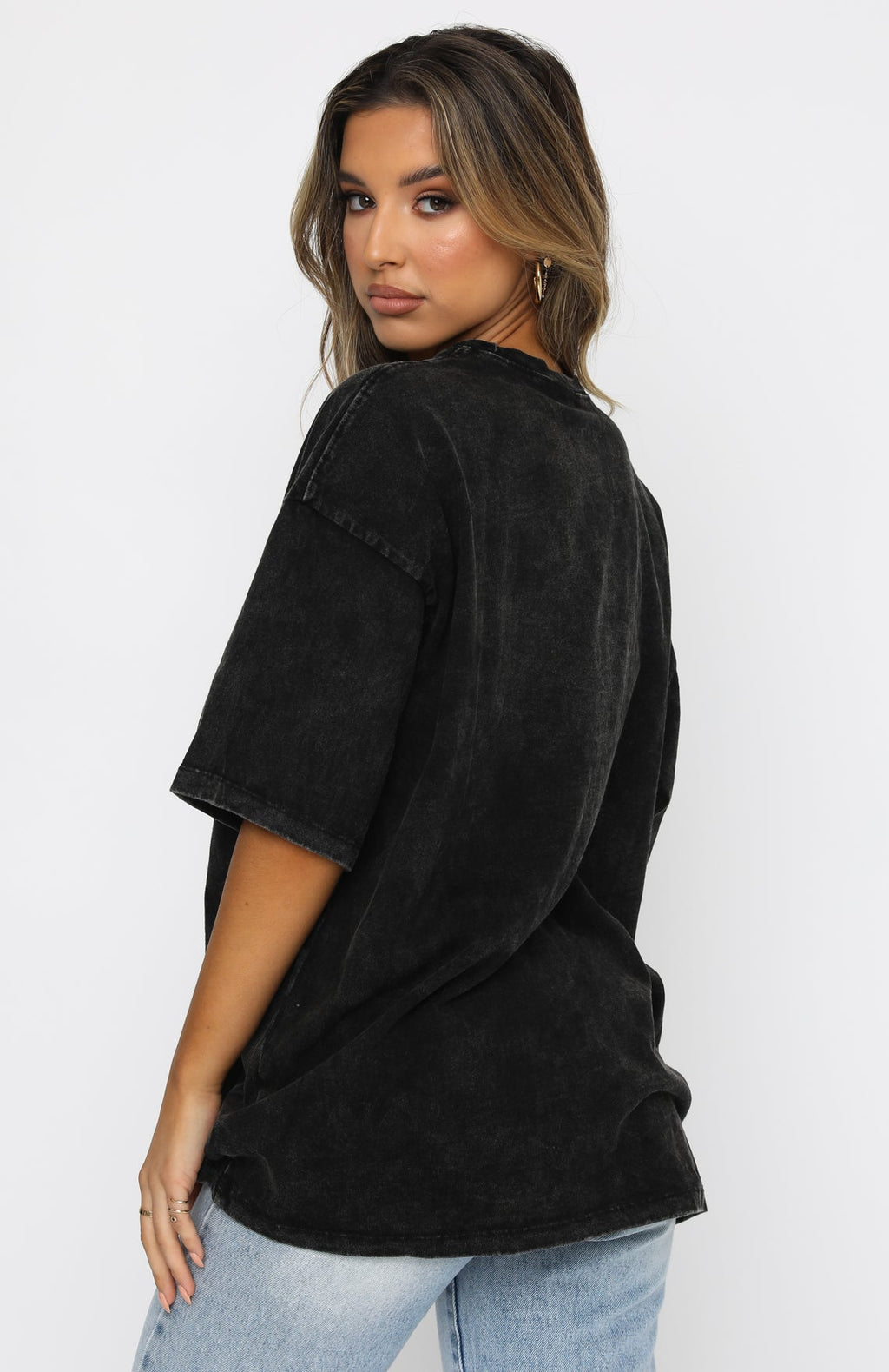 Dare To Dream Oversized Tee Acid BlackM/L