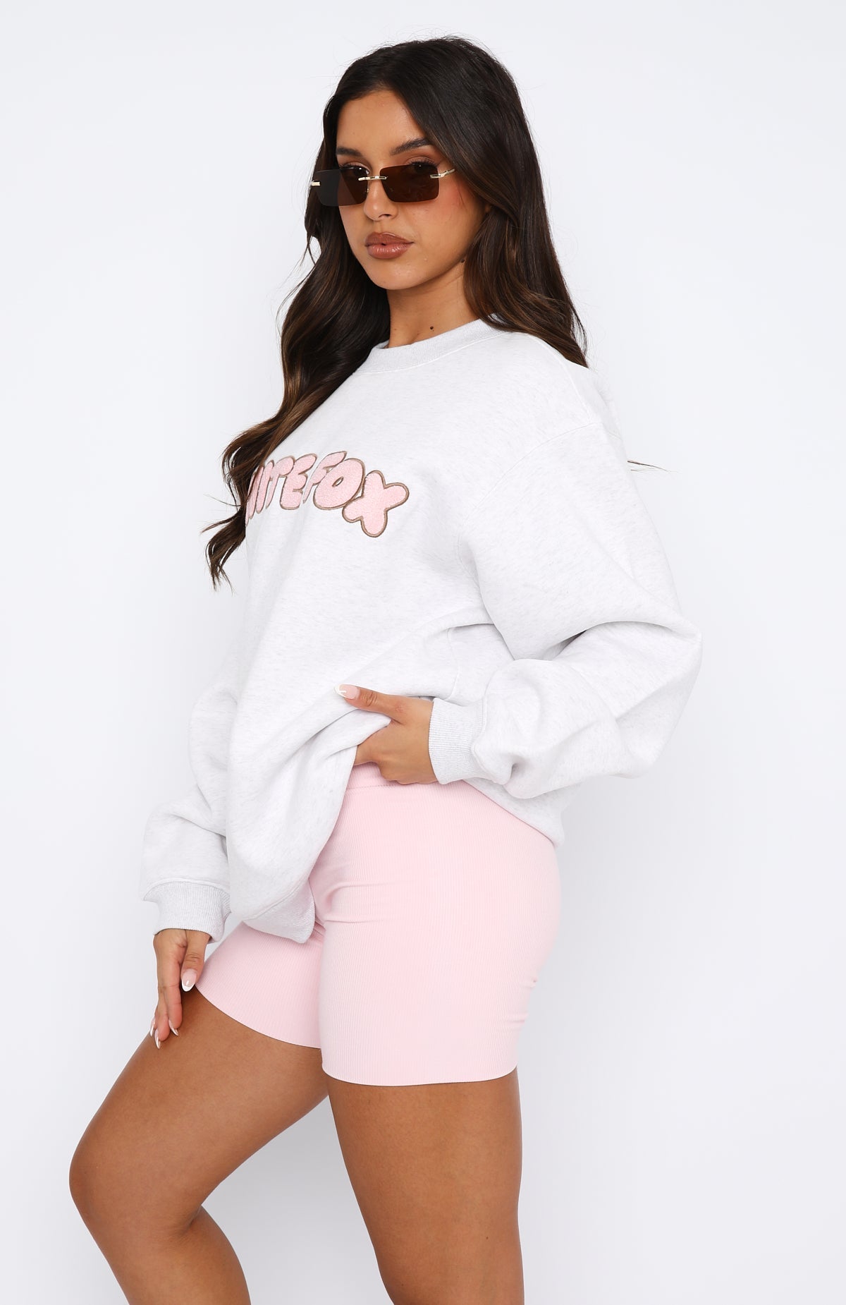 Sweet Treat Oversized Sweater Grey MarleS/M