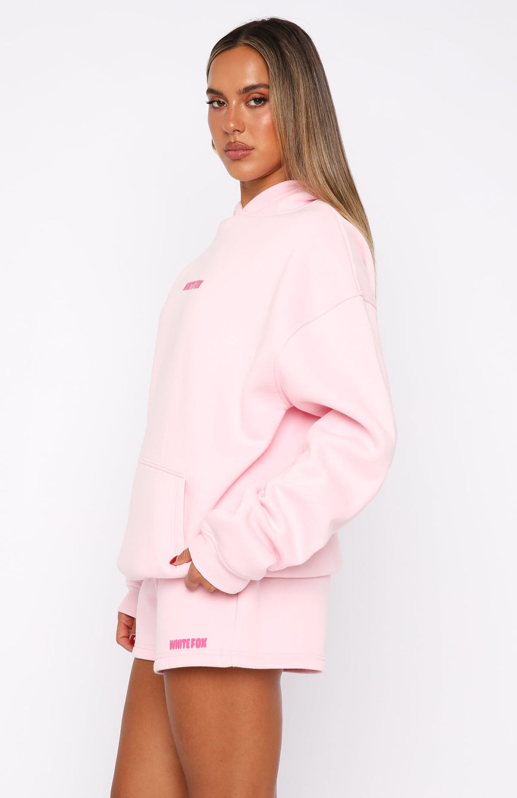 11th Street New York Or Nowhere Oversized Hoodie Pink SugarXS/S