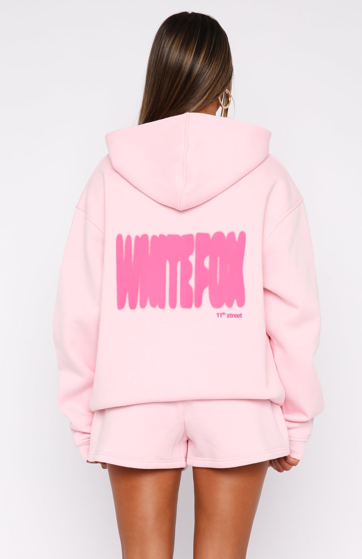 11th Street New York Or Nowhere Oversized Hoodie Pink SugarS/M