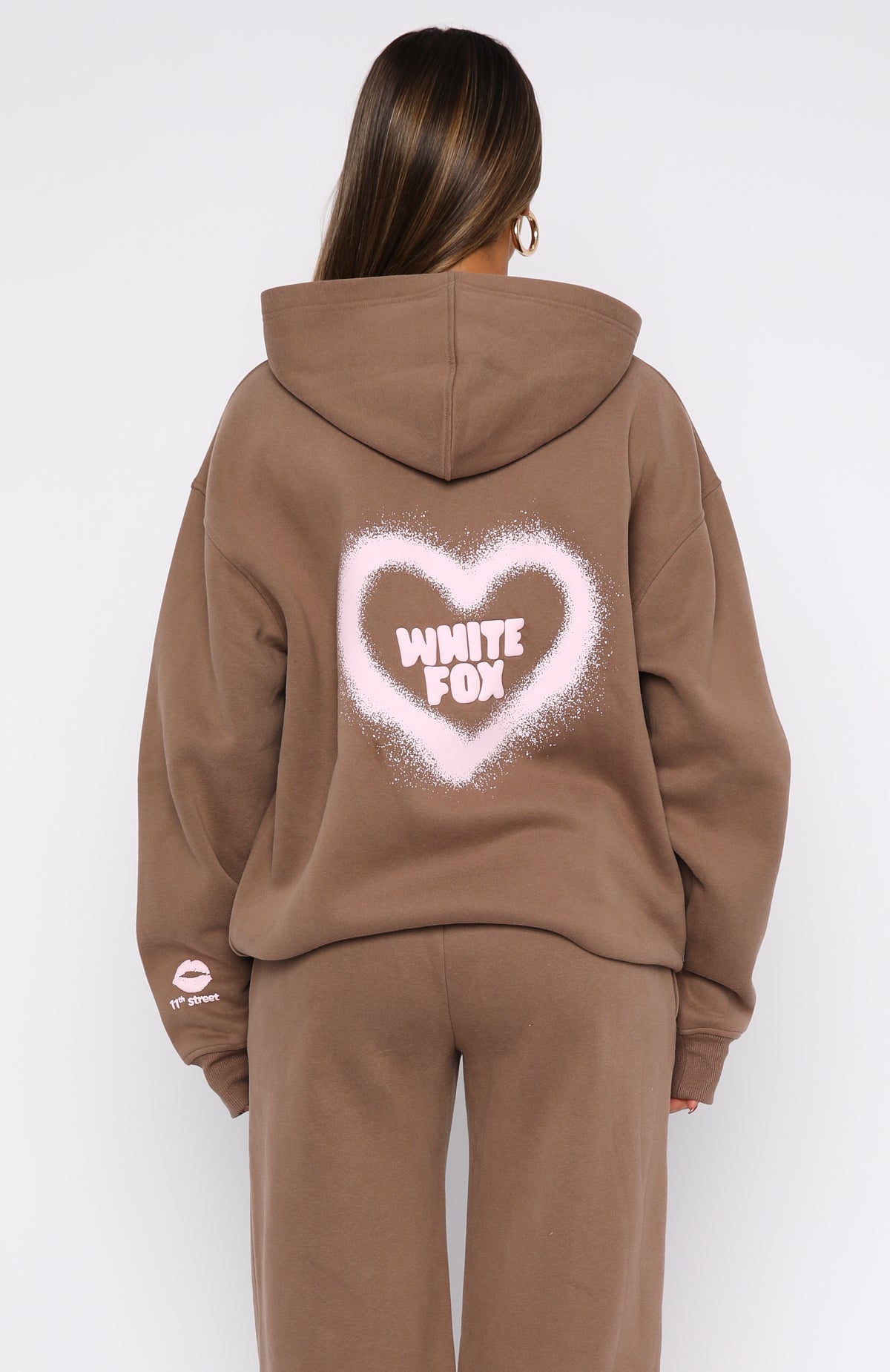 11th Street City Girl At Heart Oversized Hoodie Cinnamon BunS/M