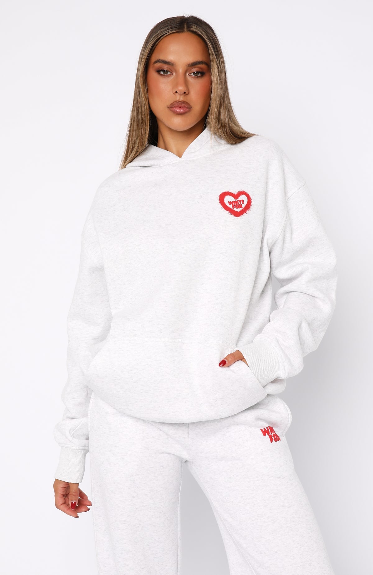 11th Street City Girl At Heart Oversized Hoodie Cherry GlazeXS/S