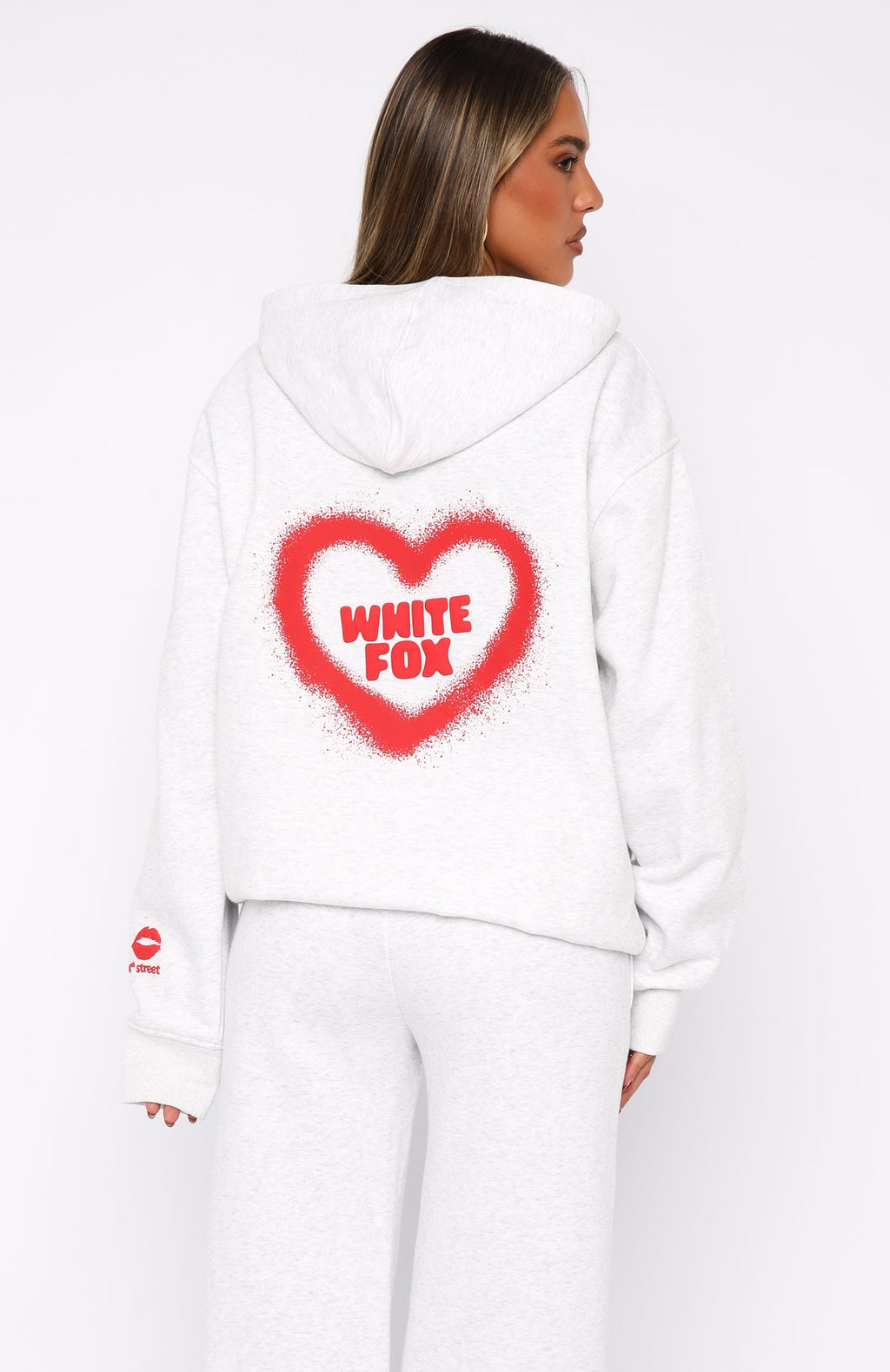 11th Street City Girl At Heart Oversized Hoodie Cherry GlazeM/L