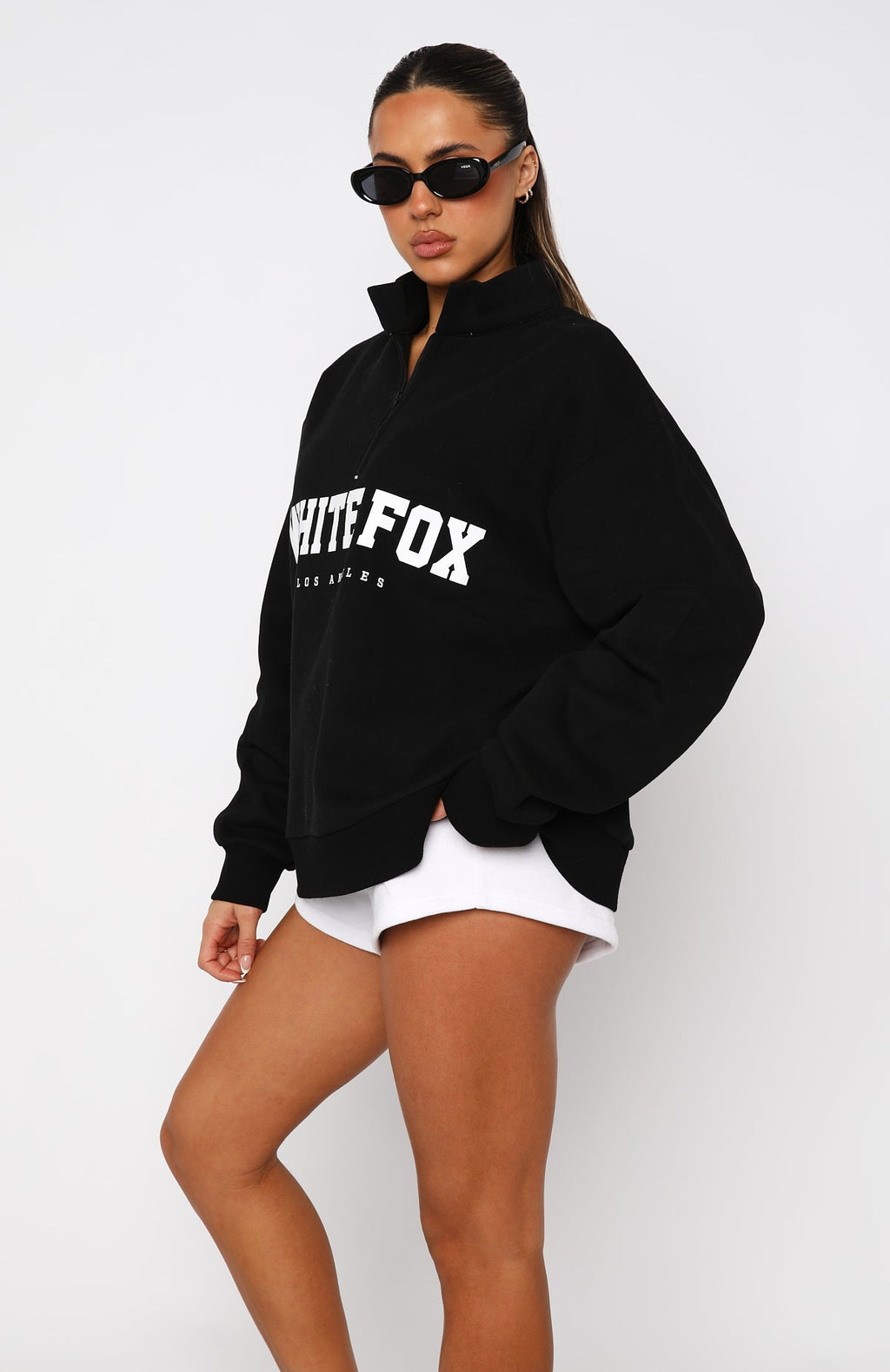 High Standard Zip Front Sweater BlackS/M