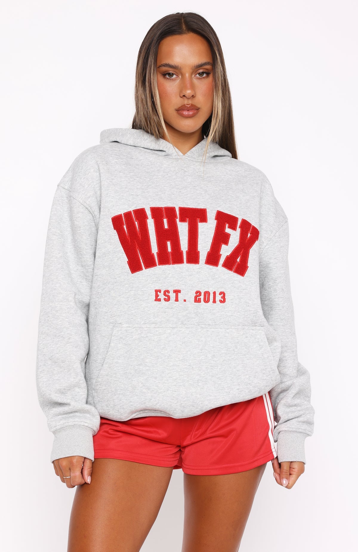 Give It Away Oversized Hoodie Dark Grey MarleXS/S