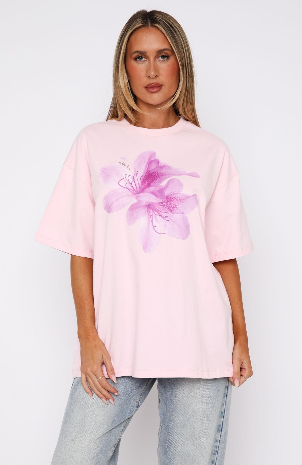 Power Of Possibility Oversized Tee Baby PinkXS/S