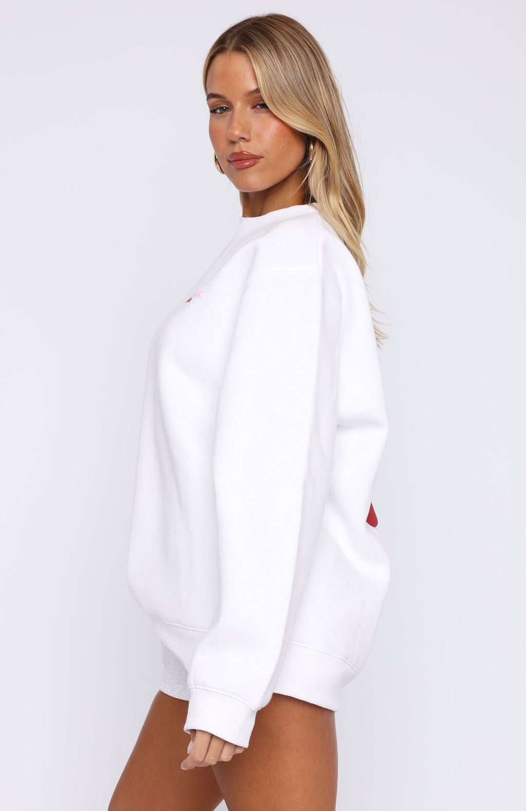 Fell So Hard Oversized Sweater WhiteXS/S