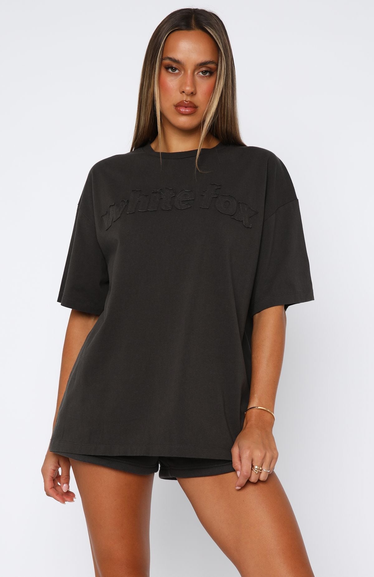 From The Archives Lexi Oversized Tee CharcoalXXS/XS
