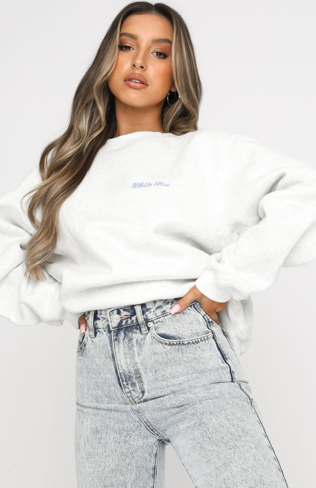 Steal Your Heart Oversized Sweater Grey MarleXS/S