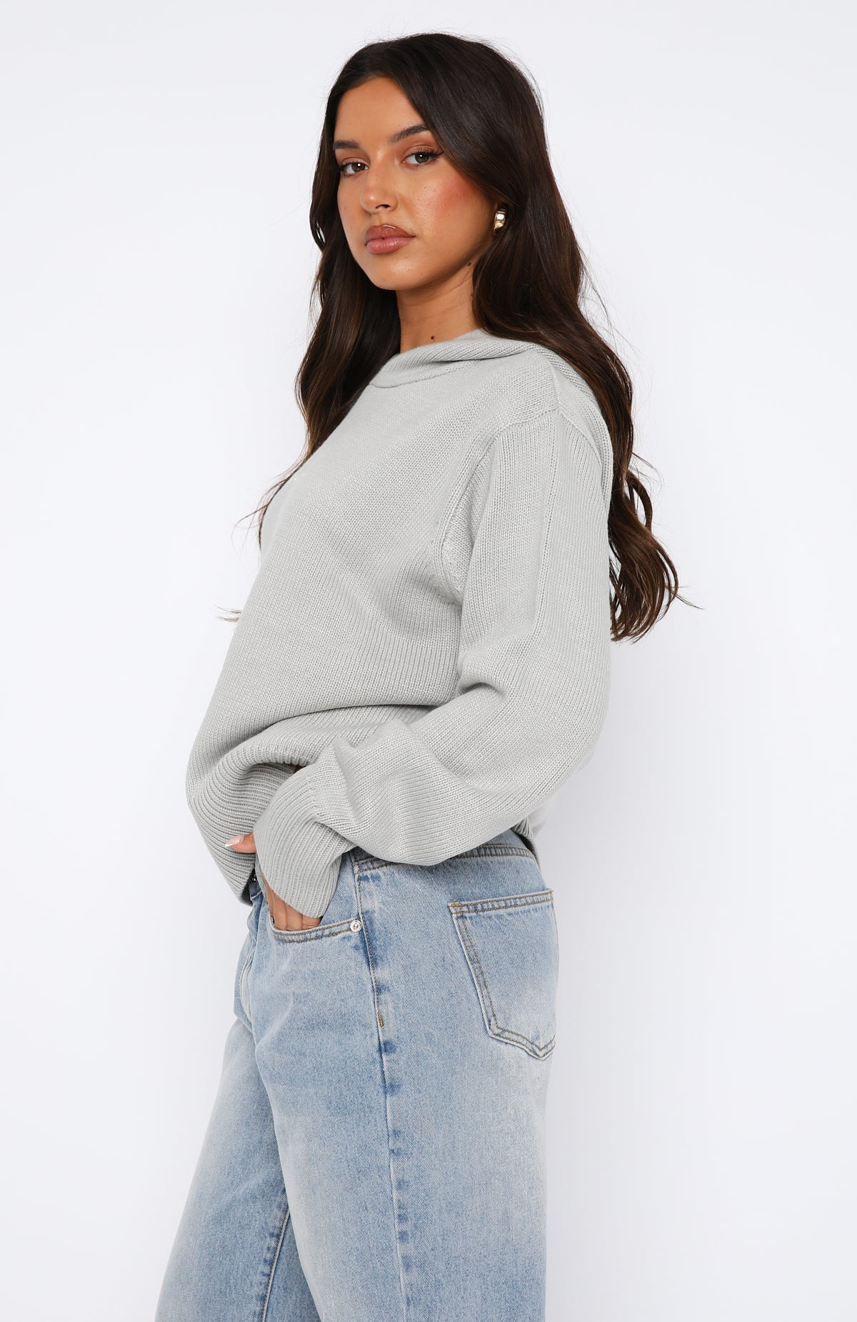 It's Cool Knit Hoodie Light GreyS/M