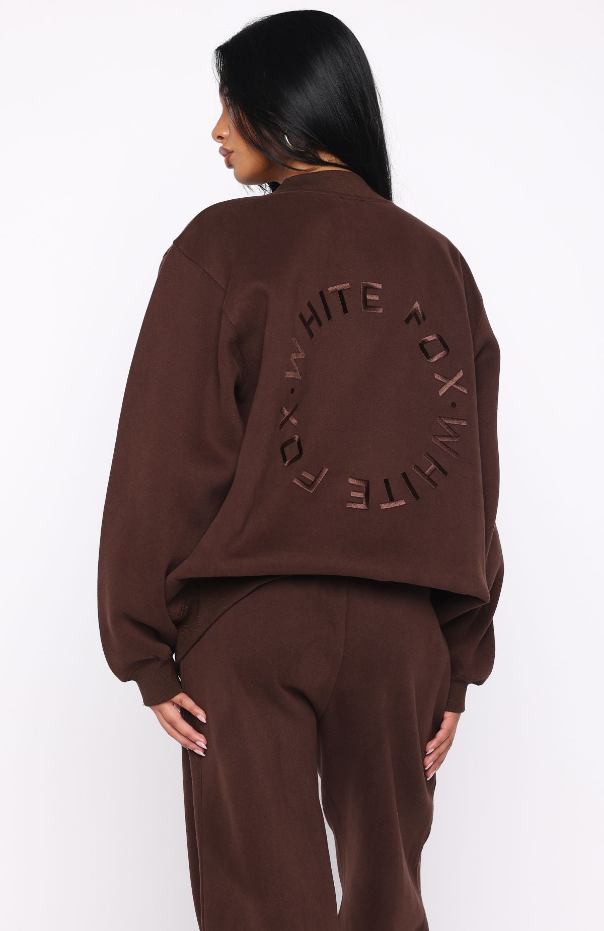 Stay Lifted Oversized Sweater Bitter ChocolateM/L