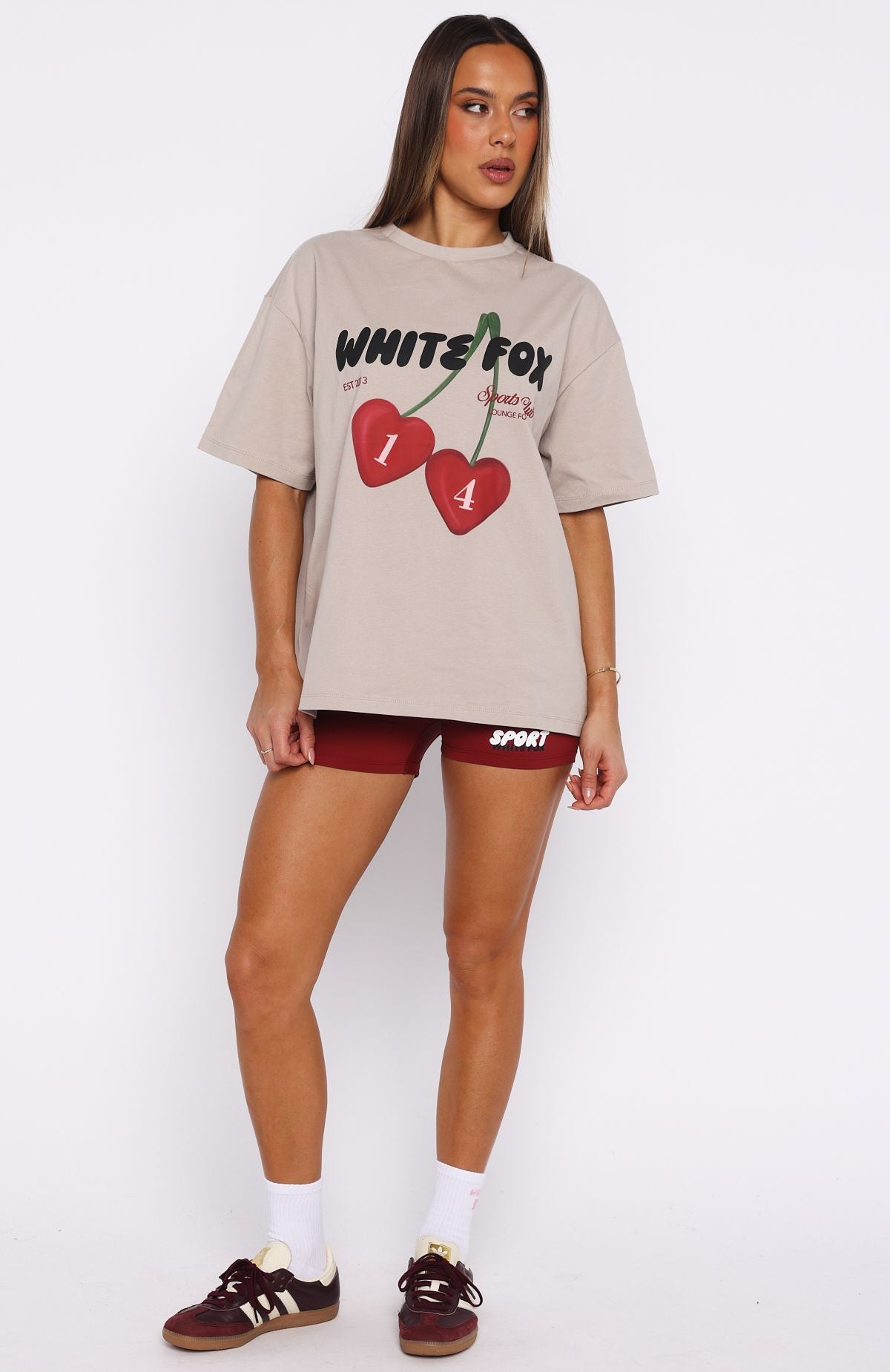 Club 14 Trinity Oversized Tee MoonM/L