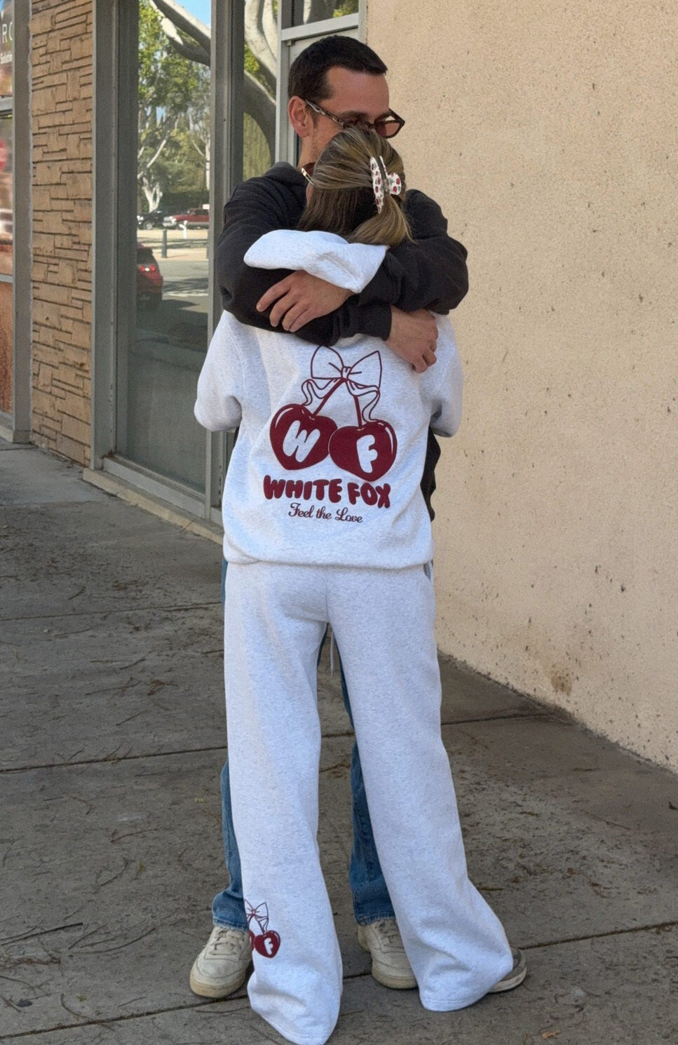 Feel The Love Oversized Hoodie Grey Marle3XS/XXS