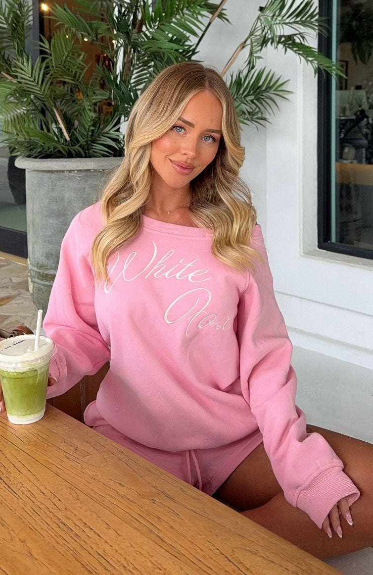 Lucky Thirteen Elsa Off Shoulder Sweater Candy Pink3XS/XXS
