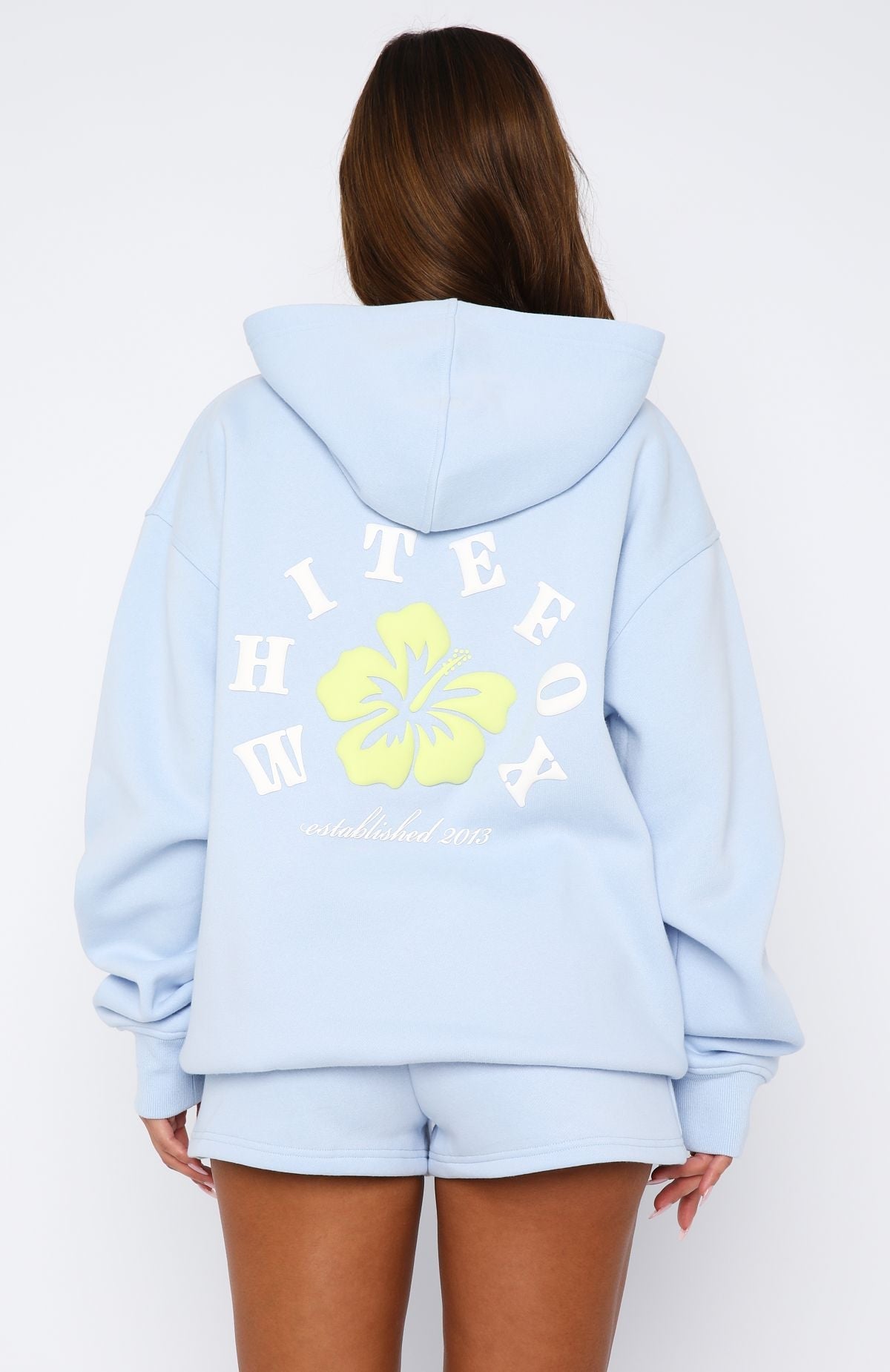 Keep Blooming Oversized Hoodie BlueS/M