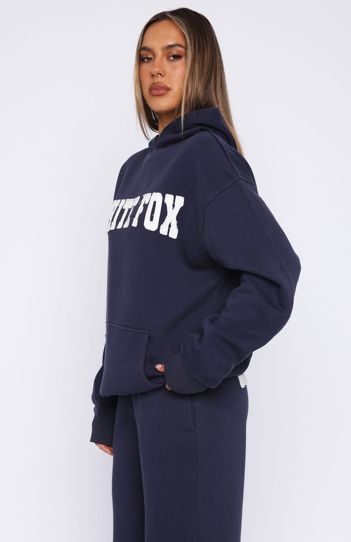 Shout It Out Oversized Hoodie NavyS/M