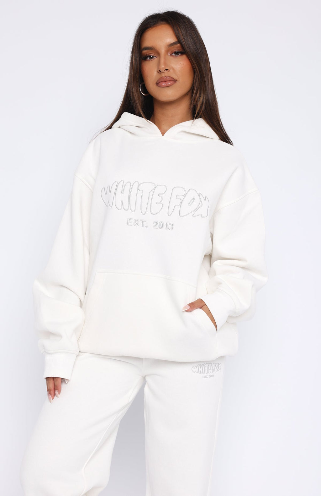 Missed Flights Oversized Hoodie WhiteXS/S