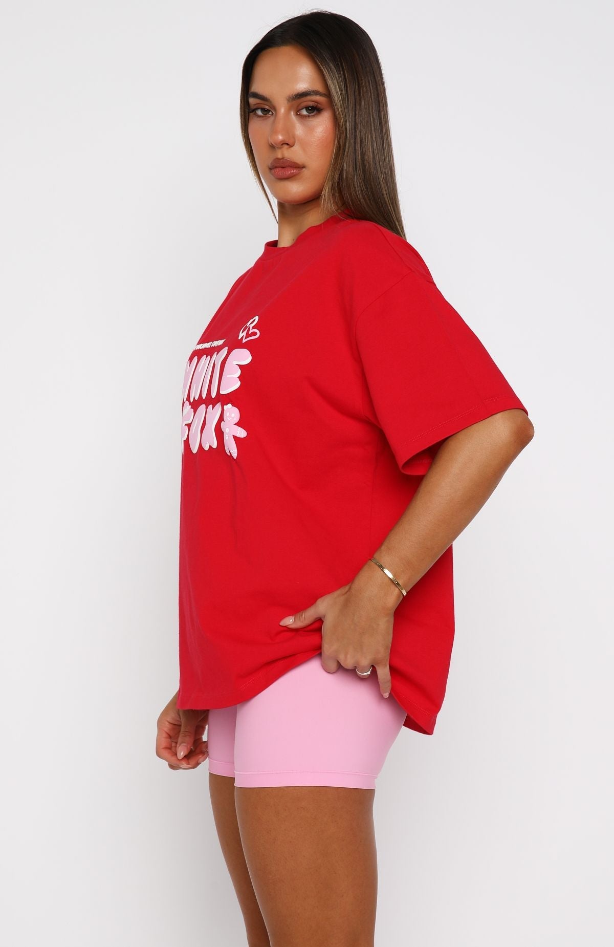 All I Want For Christmas Oversized Tee RedS/M