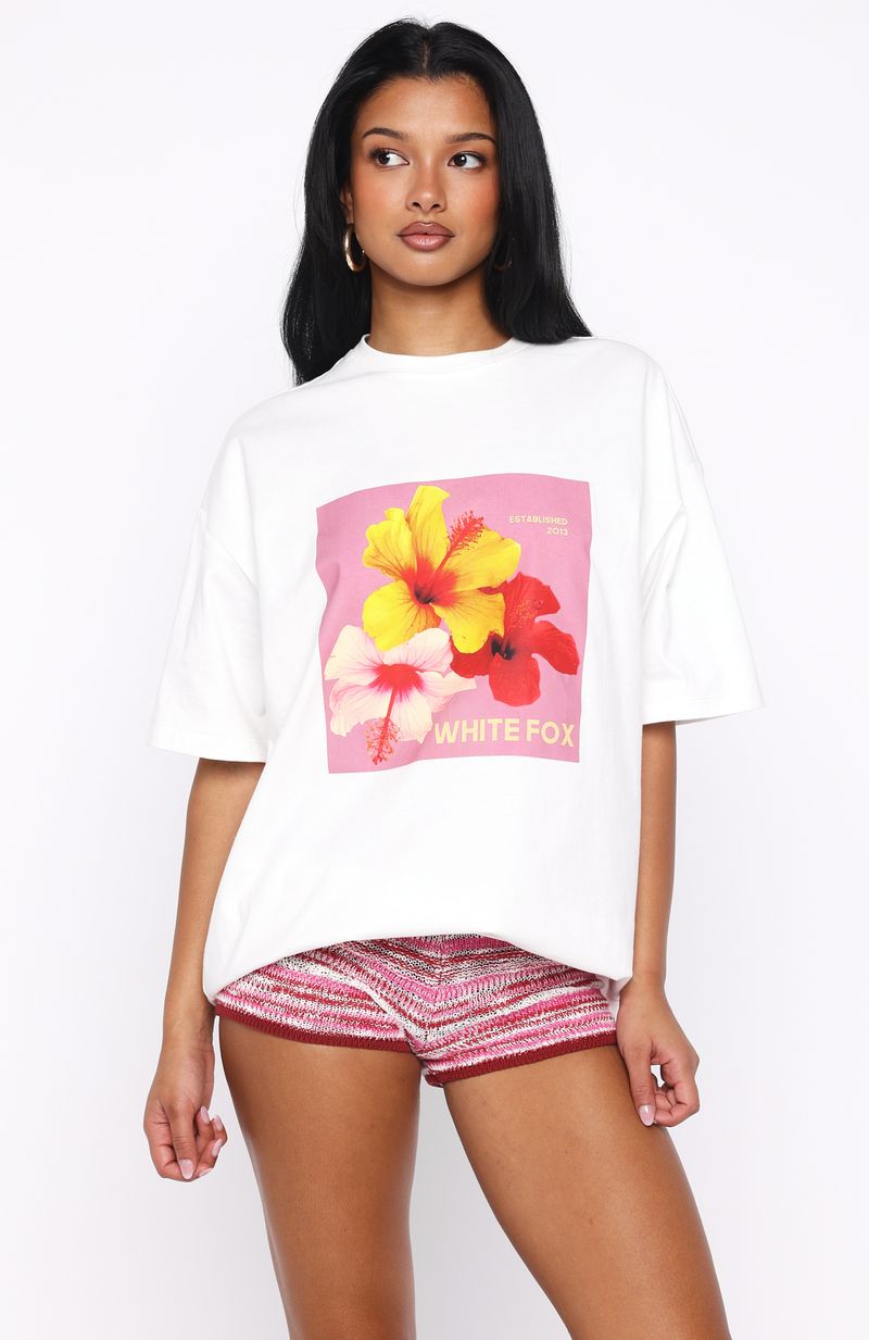 Little By Little Oversized Tee WhiteXXS/XS