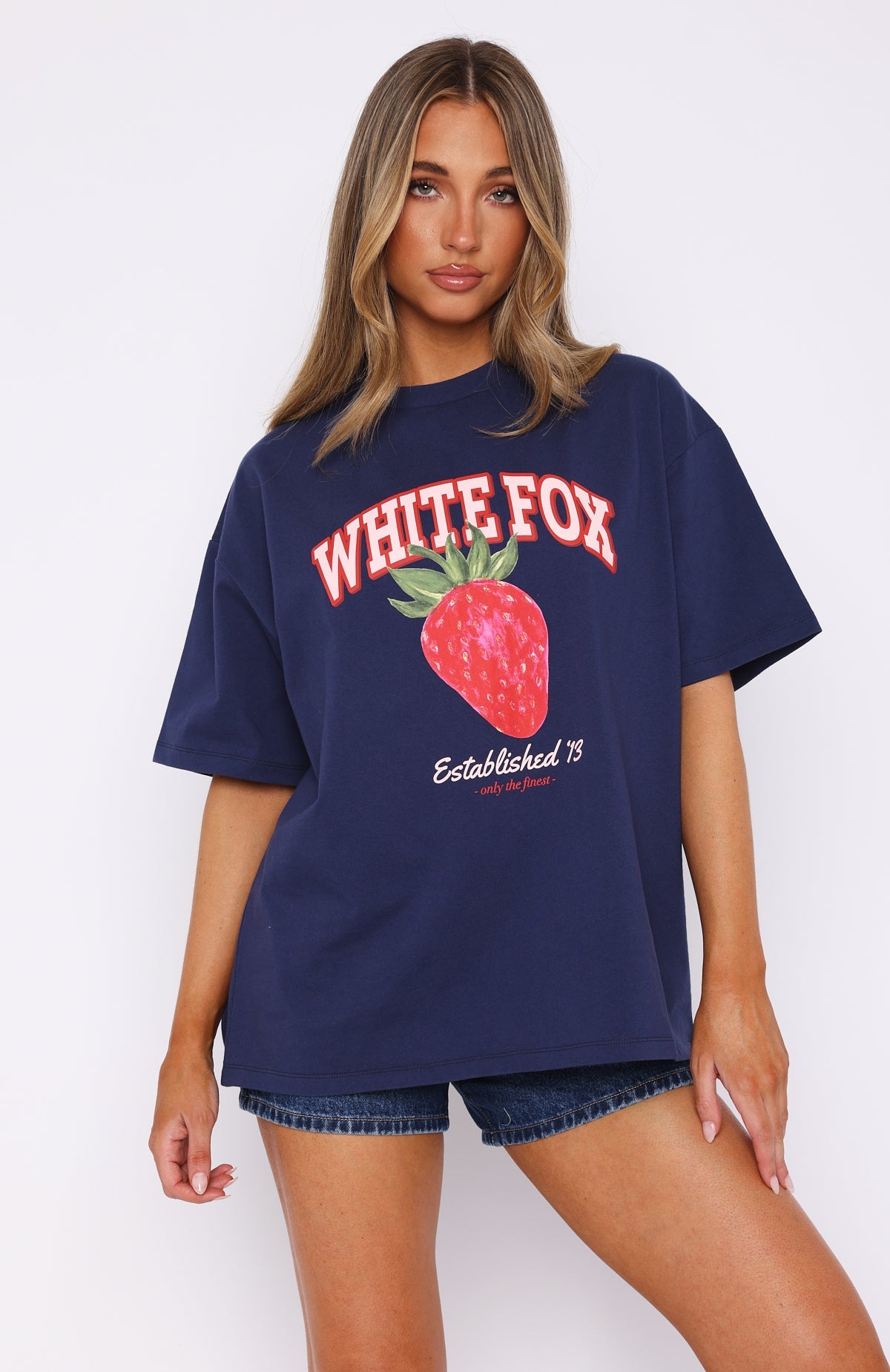 Only The Finest Oversized Tee NavyXS/S
