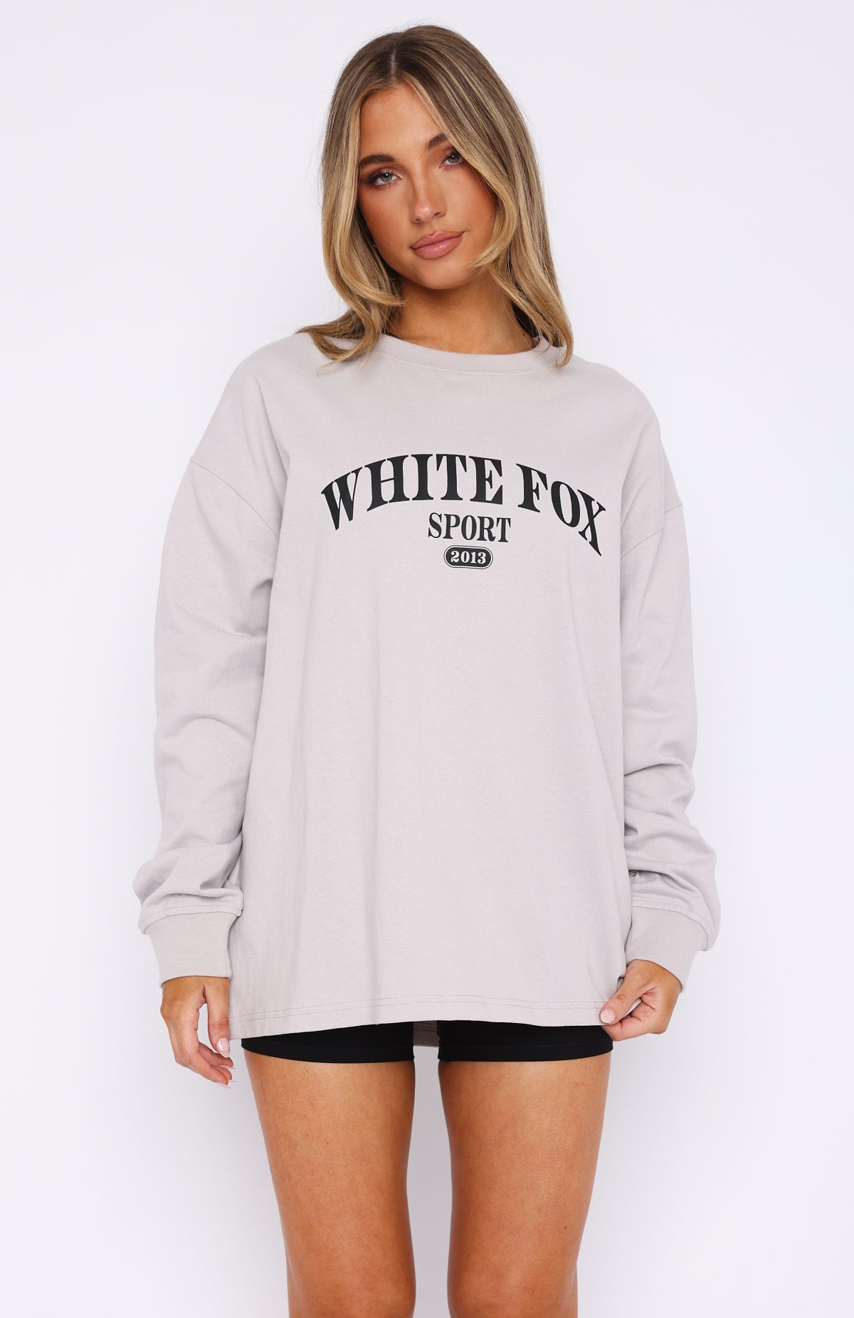 Stand With You Long Sleeve Oversized Tee MoonXS/S
