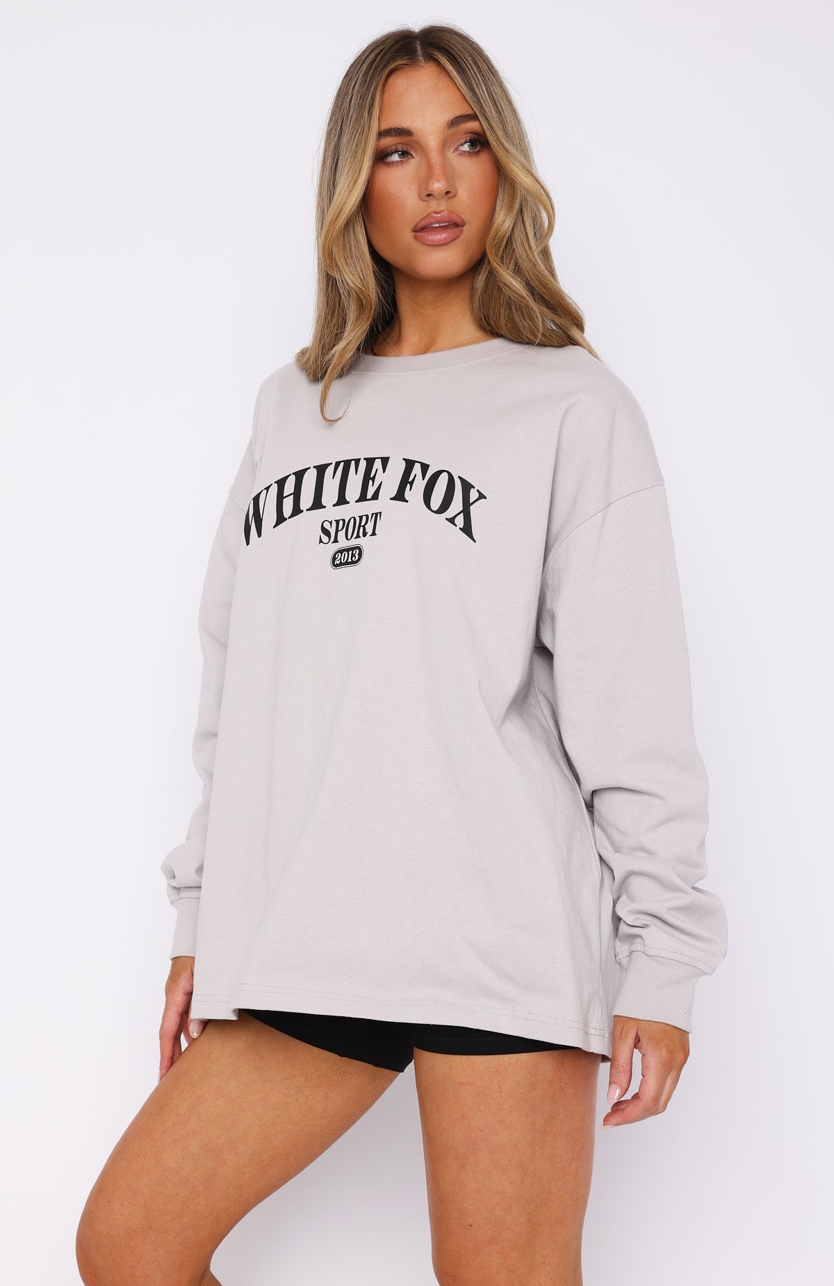 Stand With You Long Sleeve Oversized Tee MoonS/M