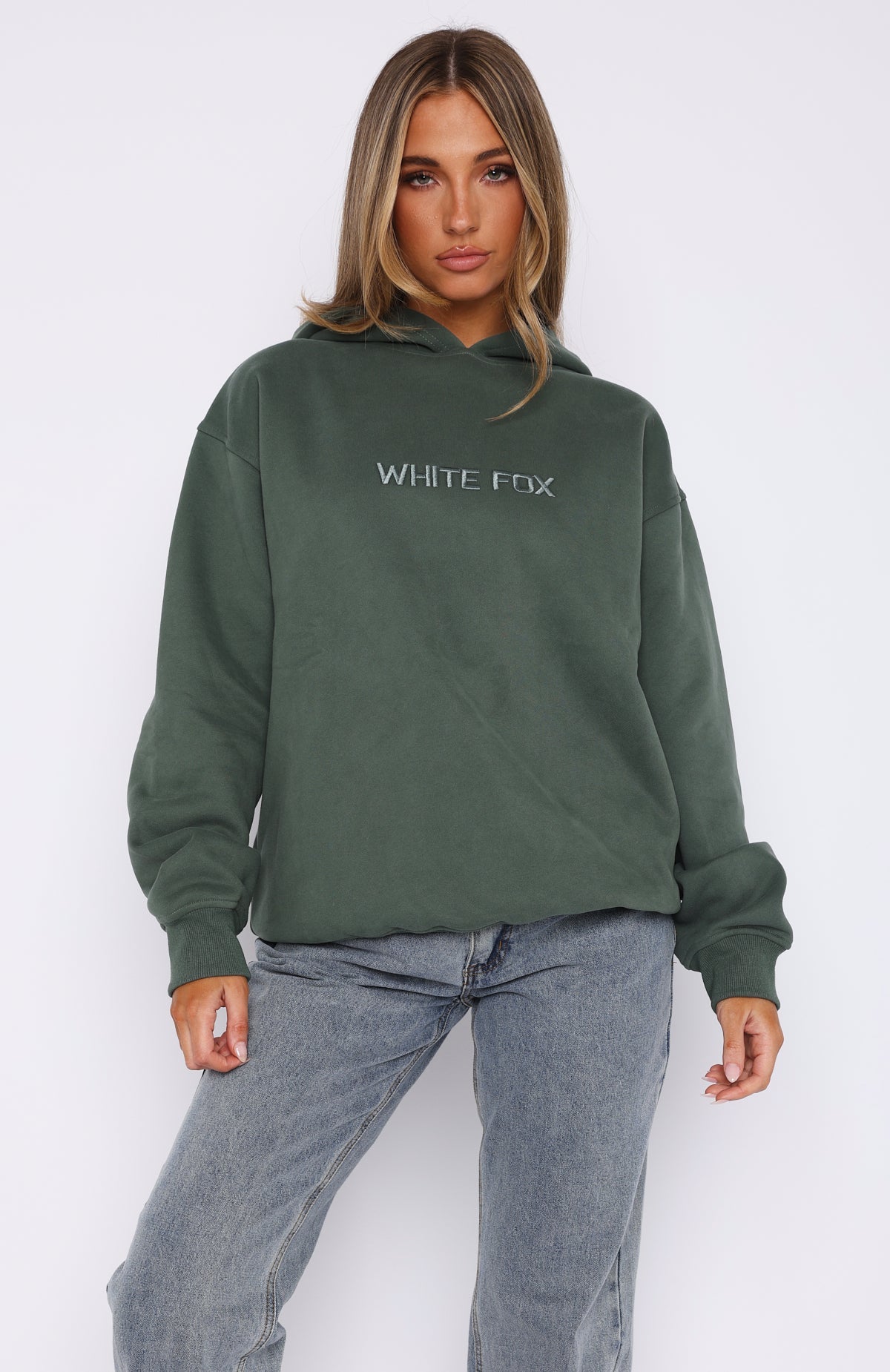 Stay Lifted Oversized Hoodie Dark GreenS/M