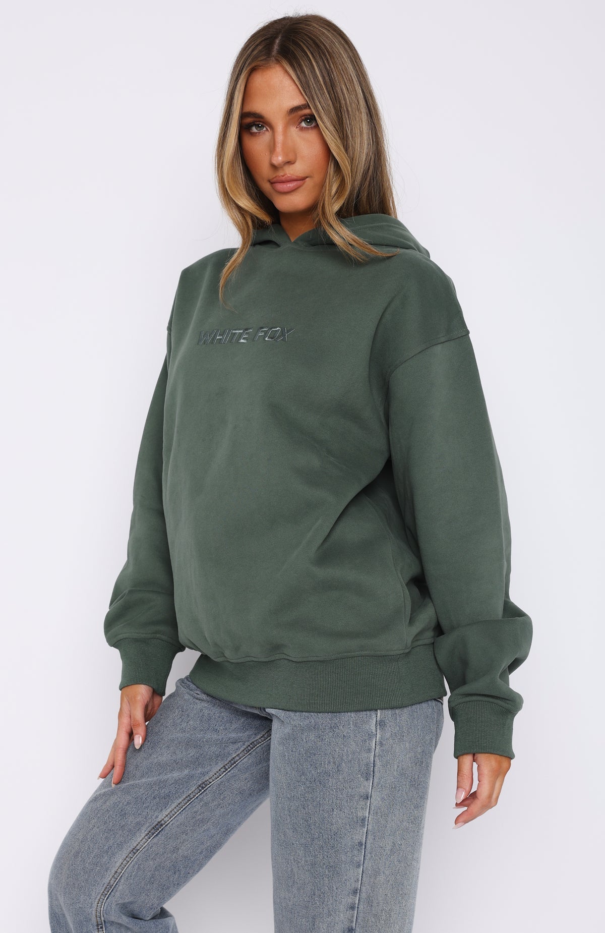 Stay Lifted Oversized Hoodie Dark GreenM/L