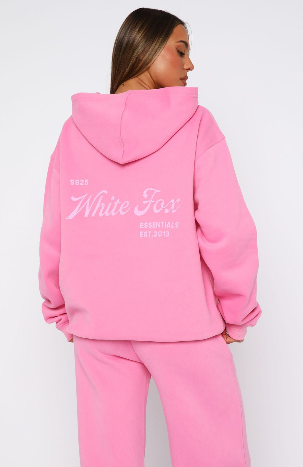 The Good Life Back Graphic Oversized Hoodie PinkM/L