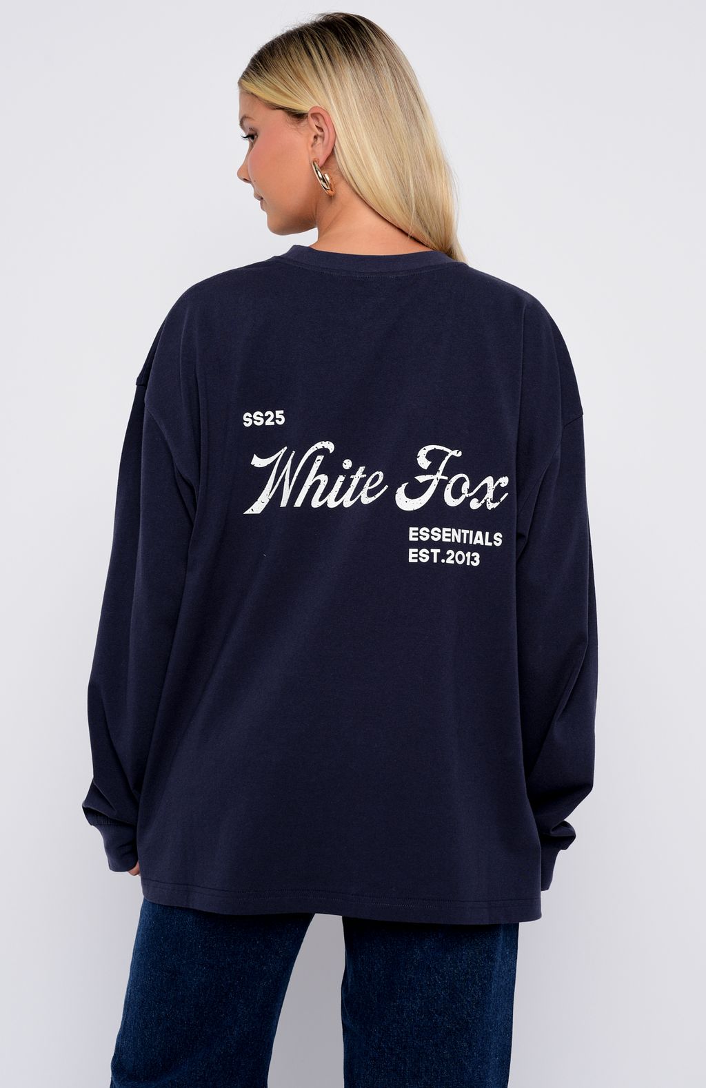 The Good Life Back Long Sleeve Tee NavyM/L