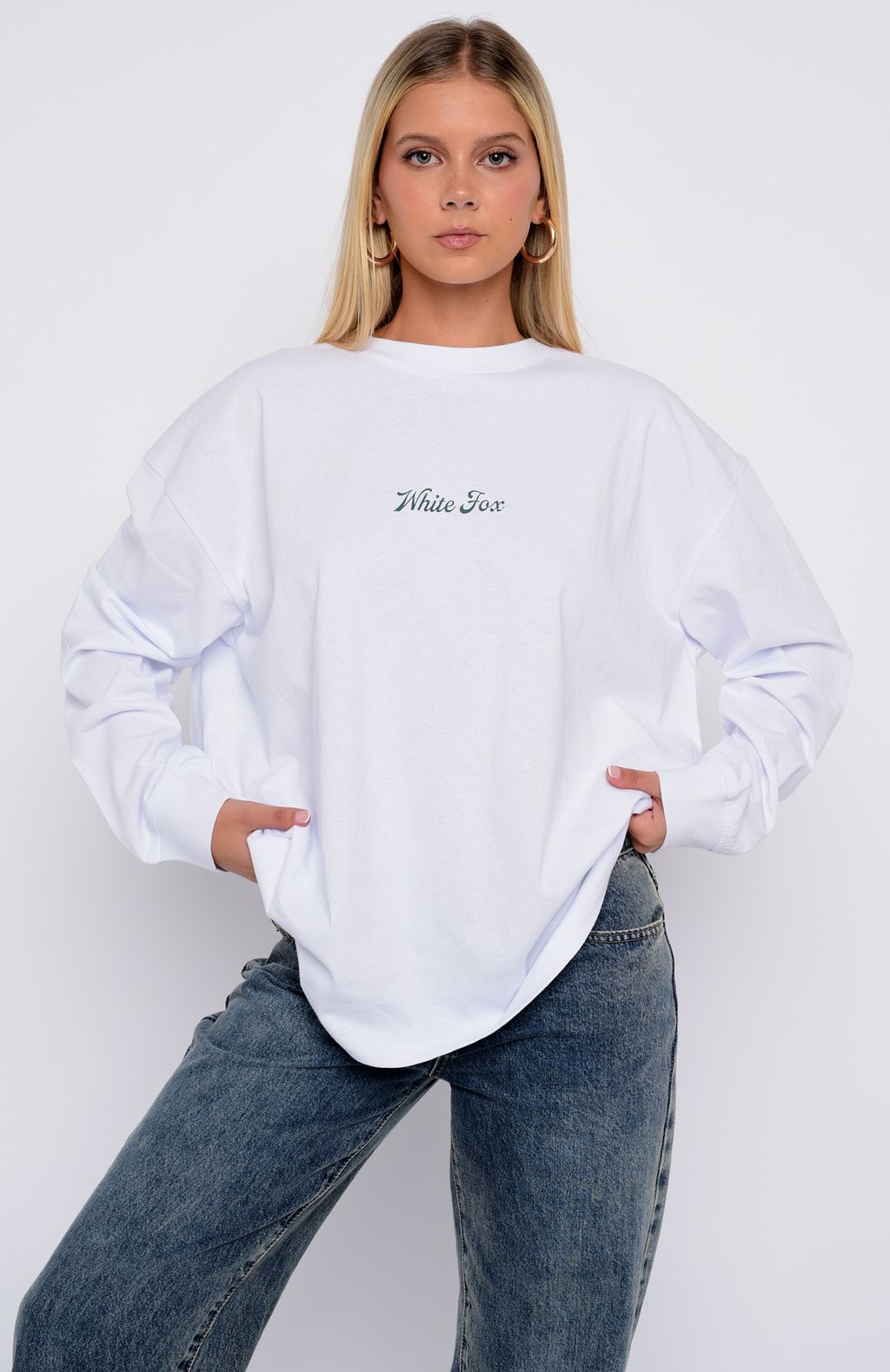 The Good Life Back Long Sleeve Tee WhiteXS/S