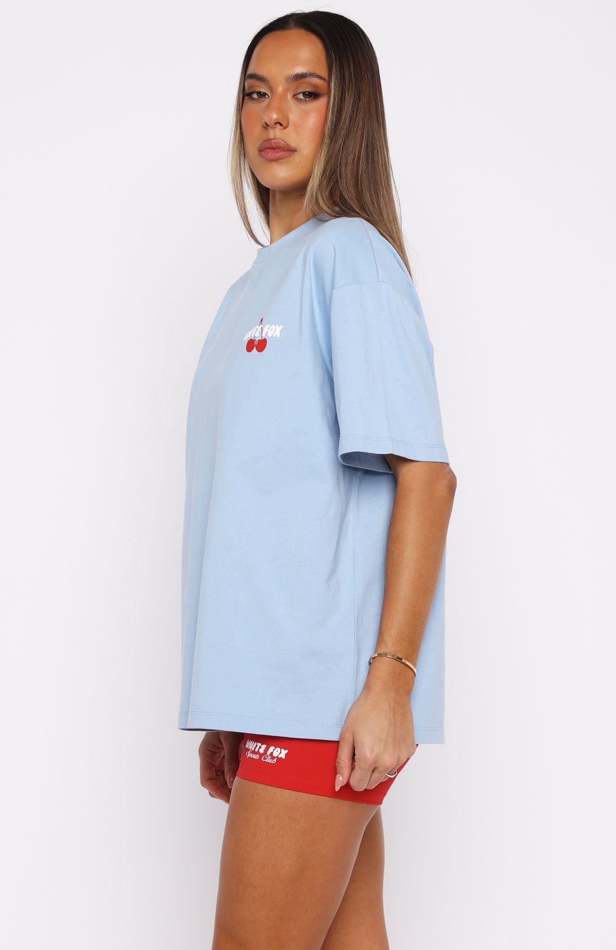 Club 14 Cassie Oversized Tee BlueS/M