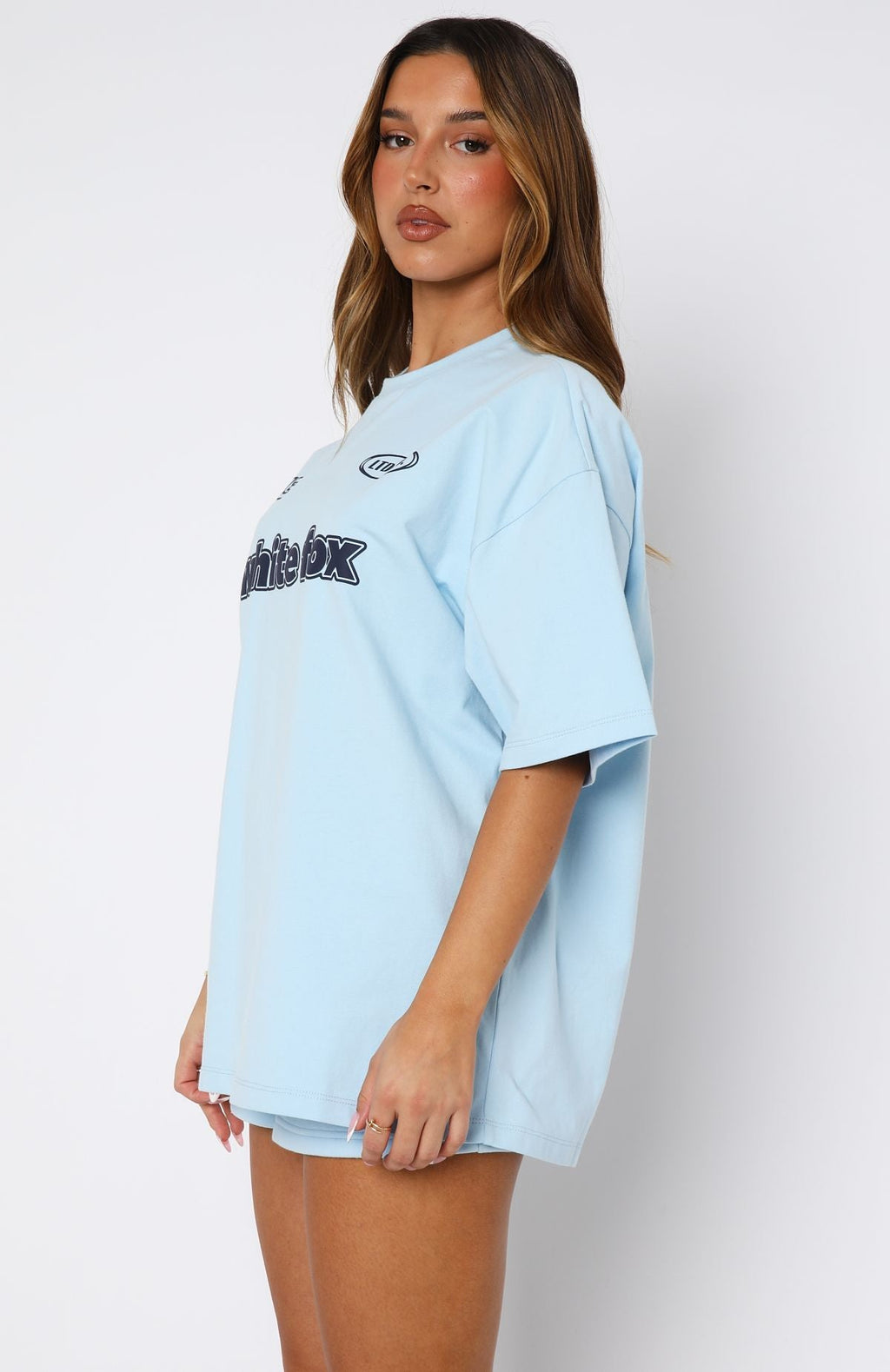 Ready To Go Oversized Tee Baby BlueS/M