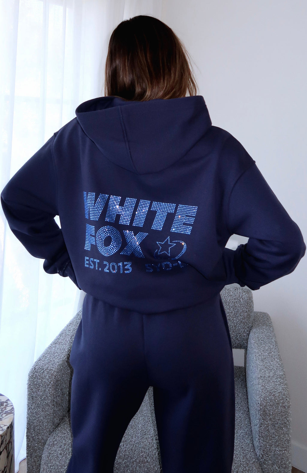 Always Shining Oversized Hoodie NavyM/L