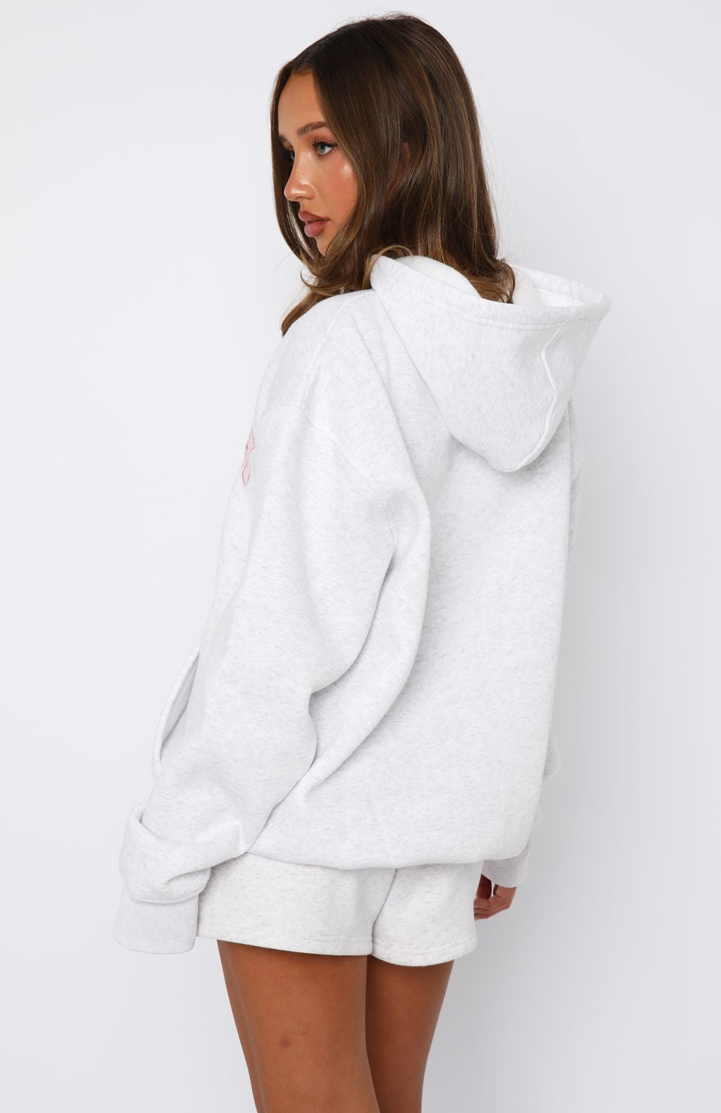Sweet Sweet Moments Oversized Hoodie Grey MarleS/M
