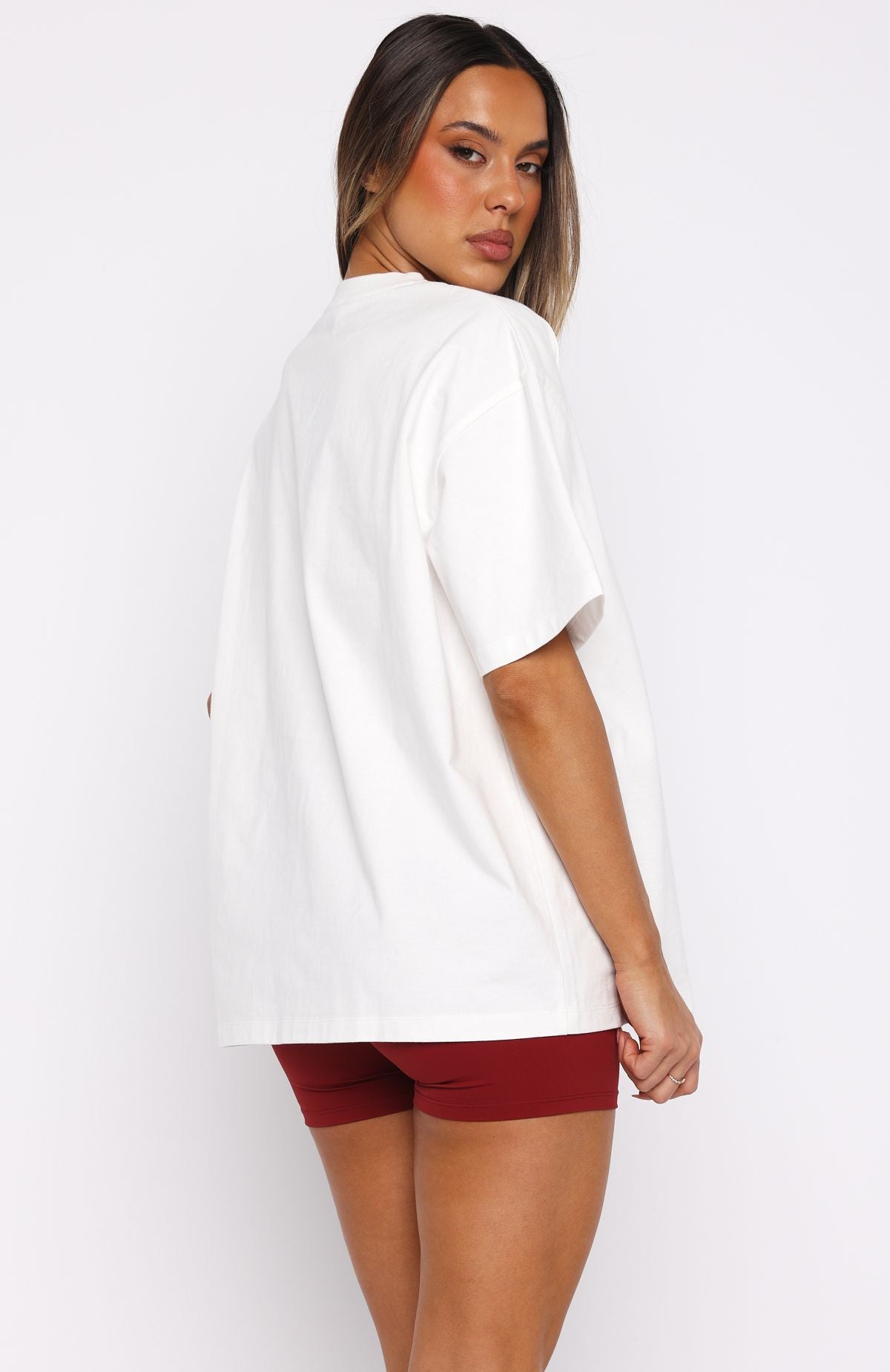 Club 14 Peyton Oversized Tee WhiteM/L