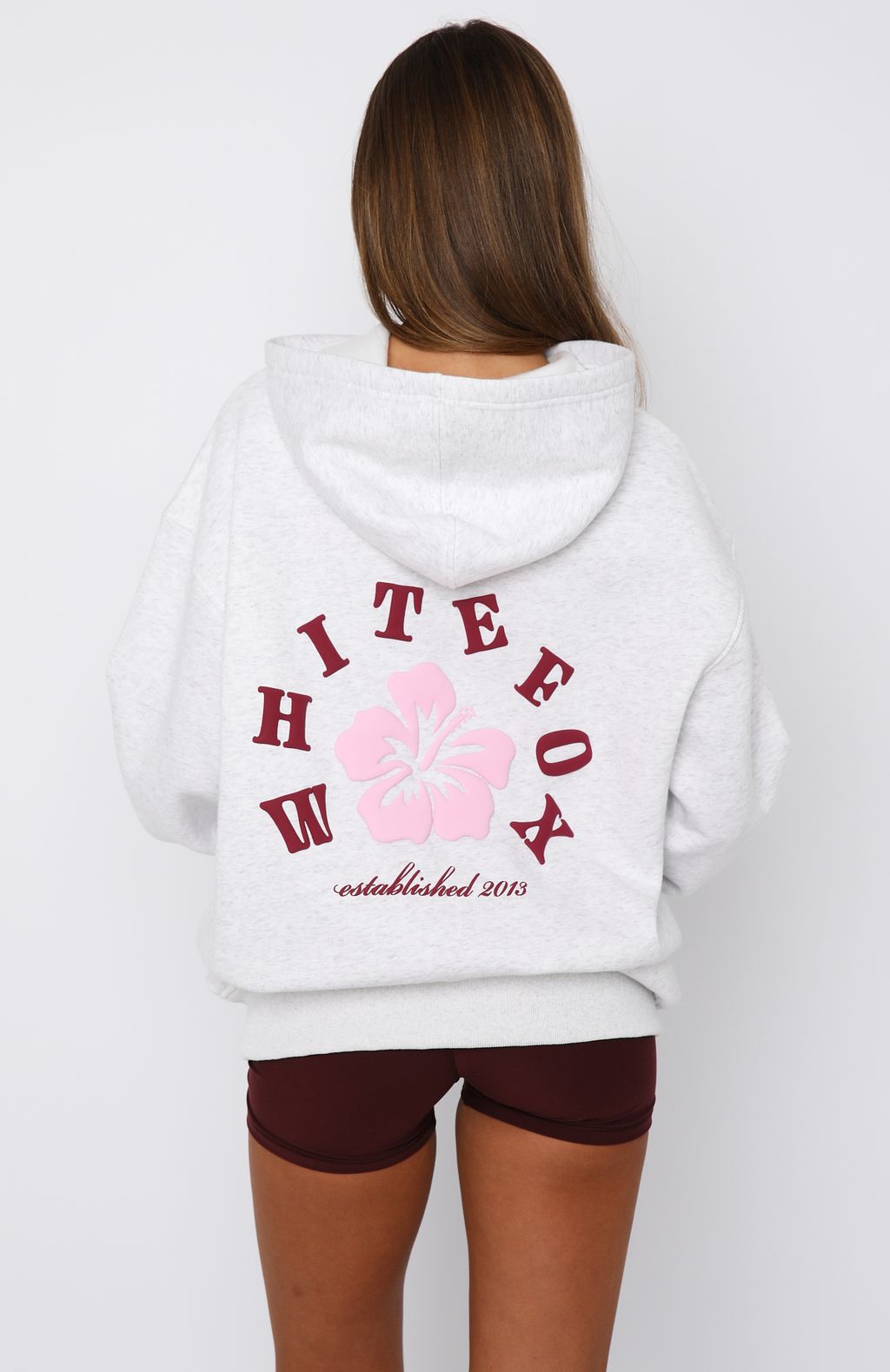 Keep Blooming Oversized Hoodie Grey MarleM/L