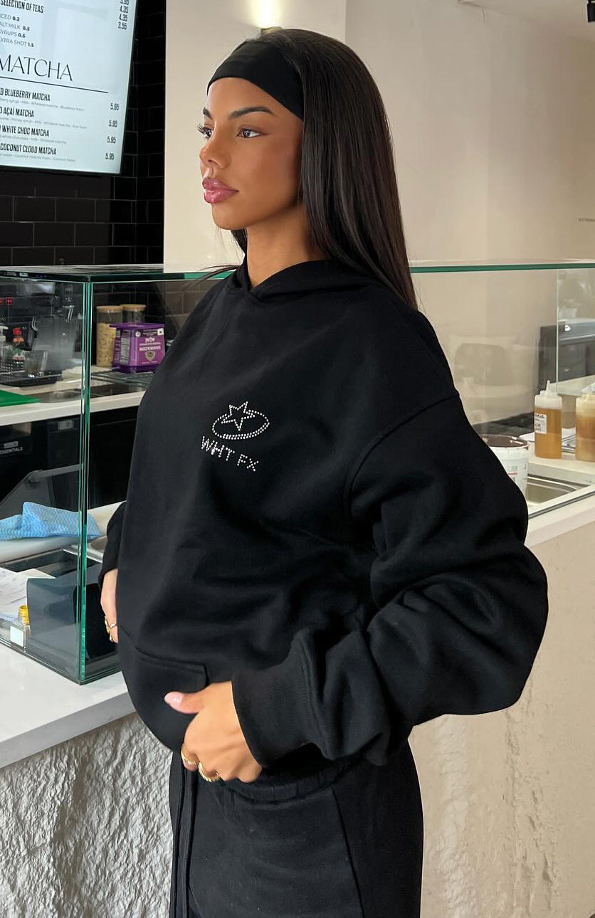 Always Shining Oversized Hoodie BlackXXS/XS