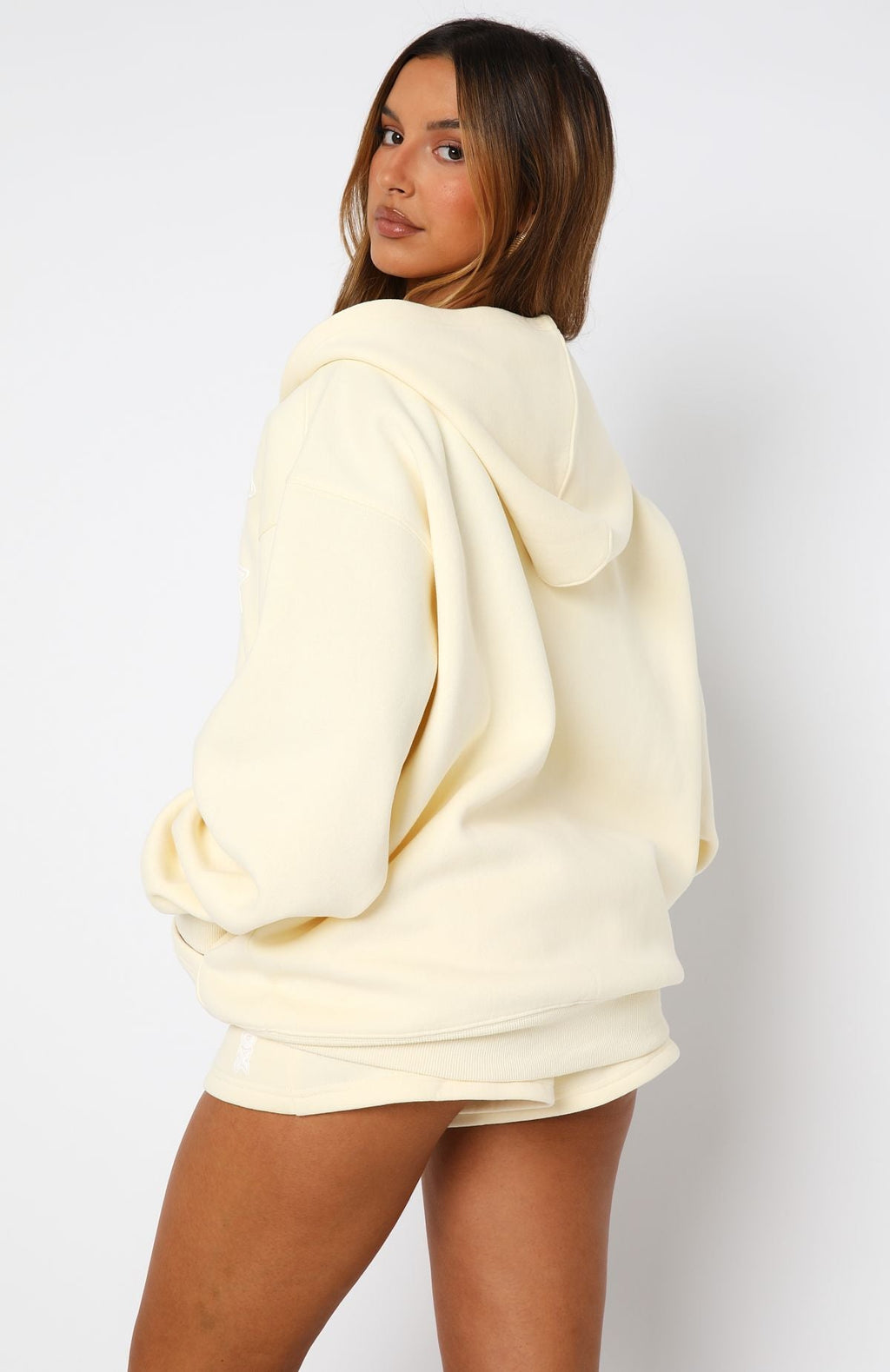 Ready To Go Zip Front Hoodie LemonM/L