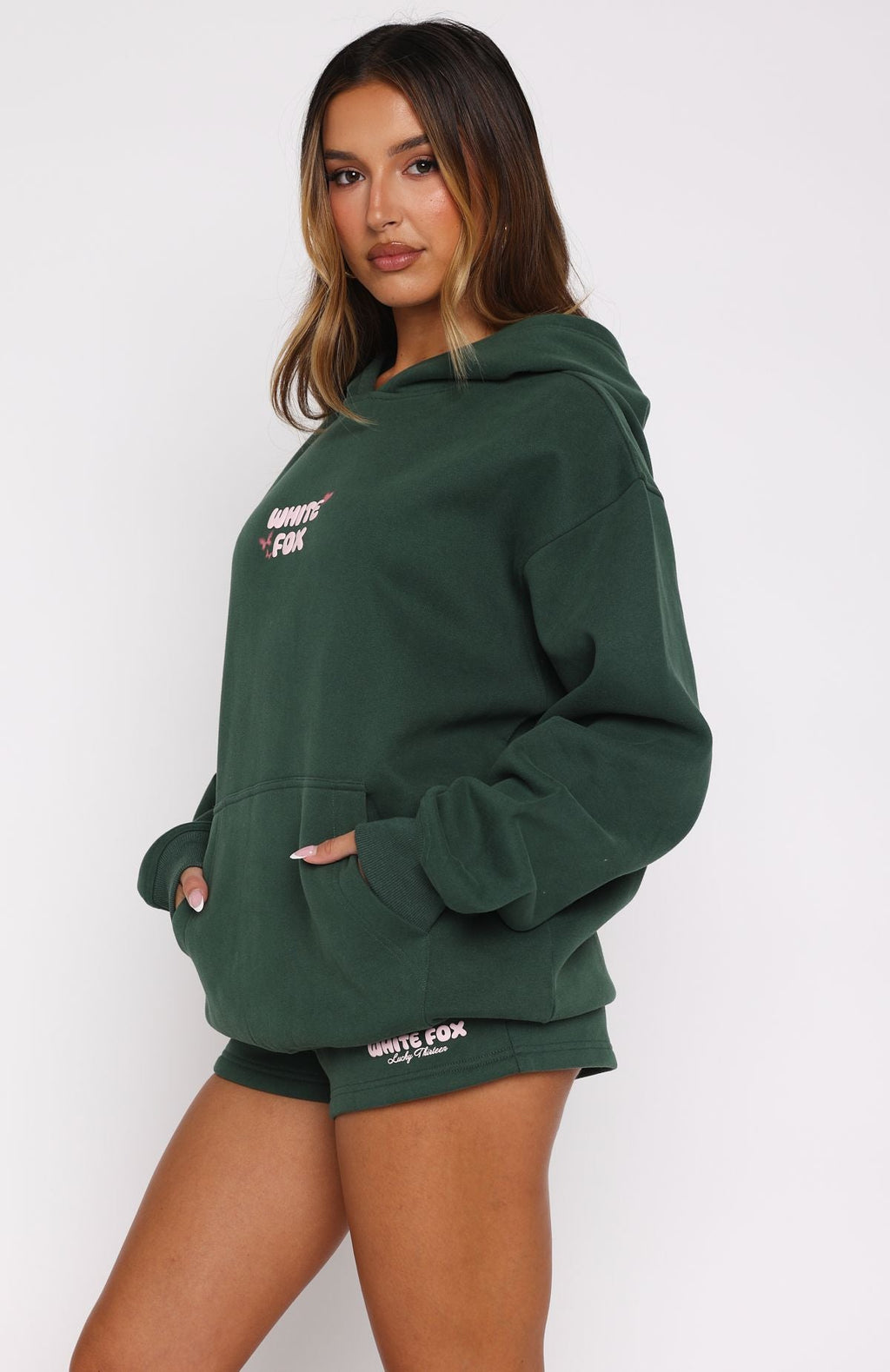 Lucky Thirteen Stephanie Oversized Hoodie GreenXS/S