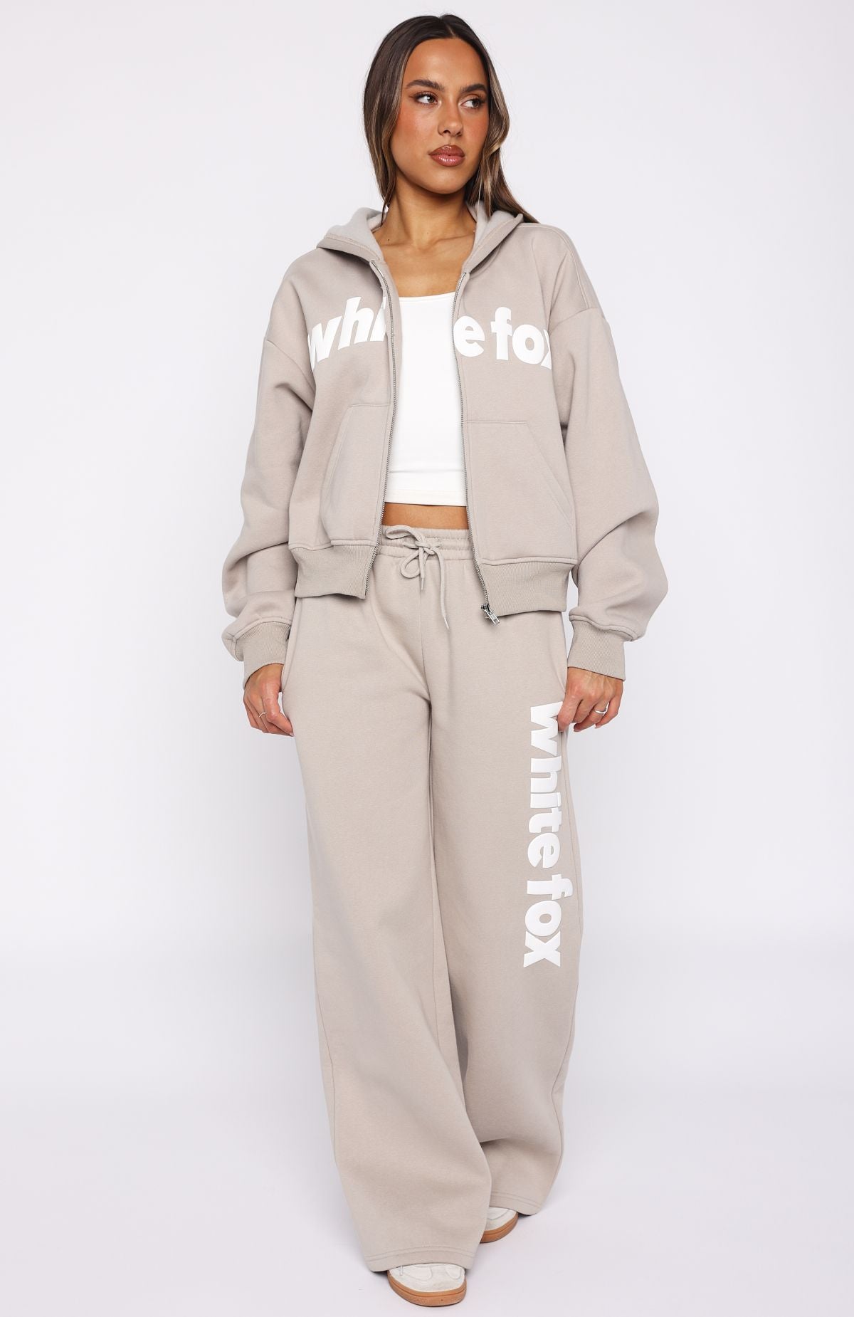 From The Archives Kenzie Boxy Zip Front Hoodie MoonM/L
