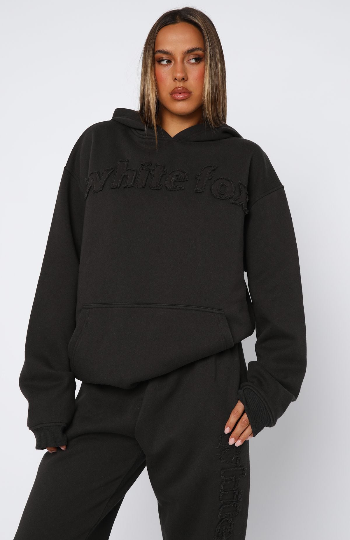 From The Archives Lexi Oversized Hoodie CharcoalXXS/XS
