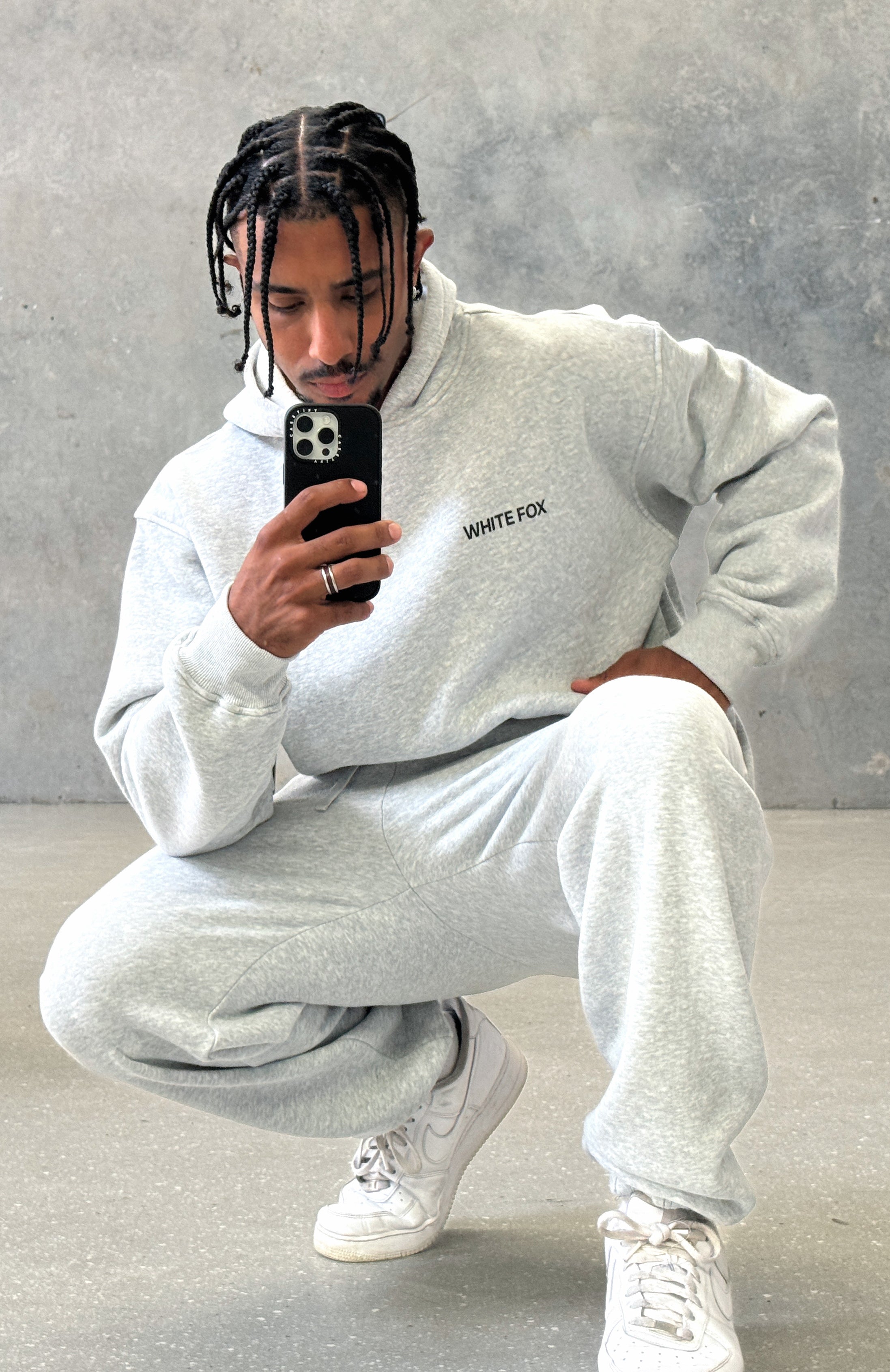 Core Classic Oversized Hoodie Dark Grey MarleXS/S