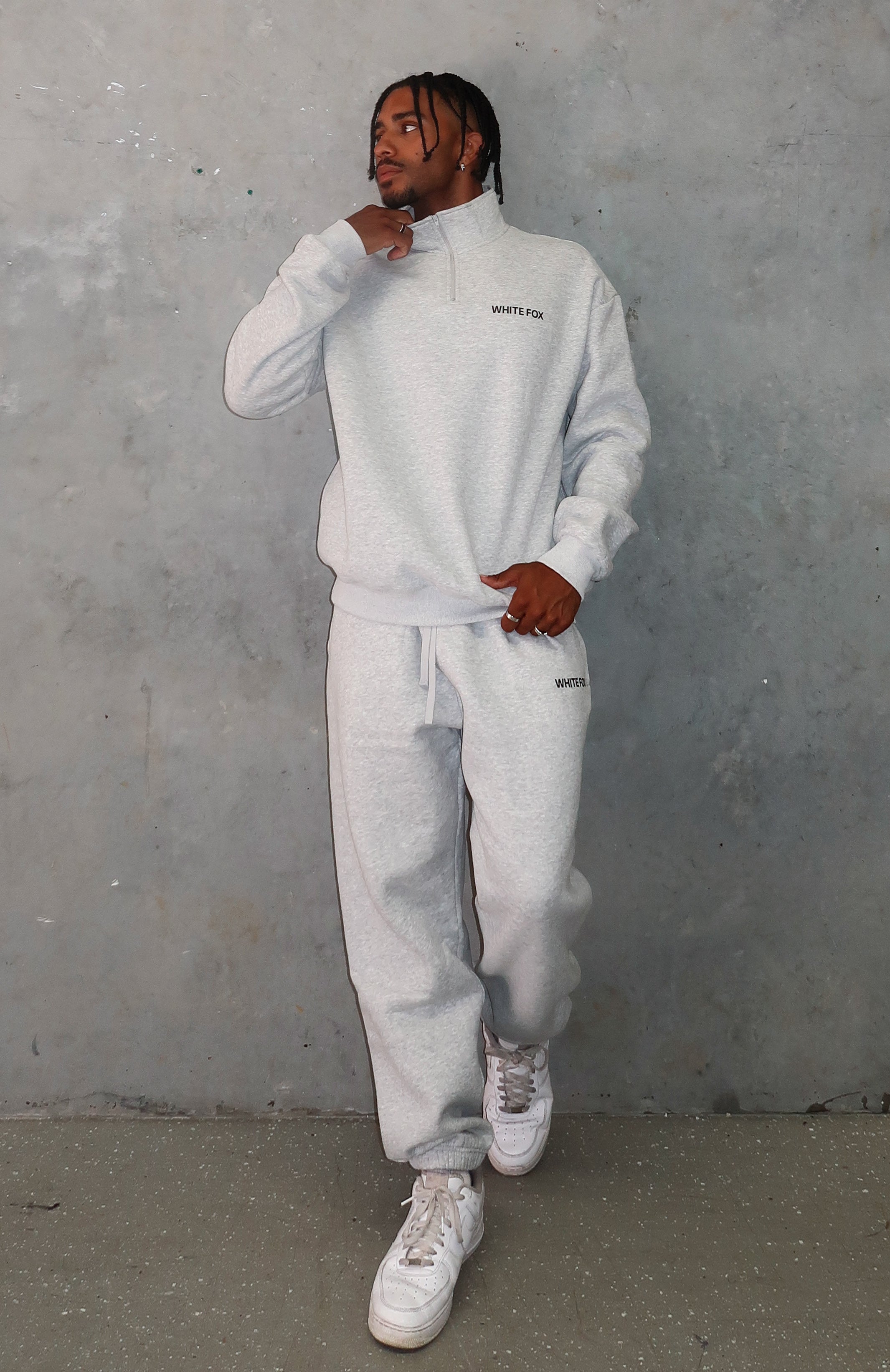 Core Classic Zip Front Sweater Dark Grey MarleXL/XXL