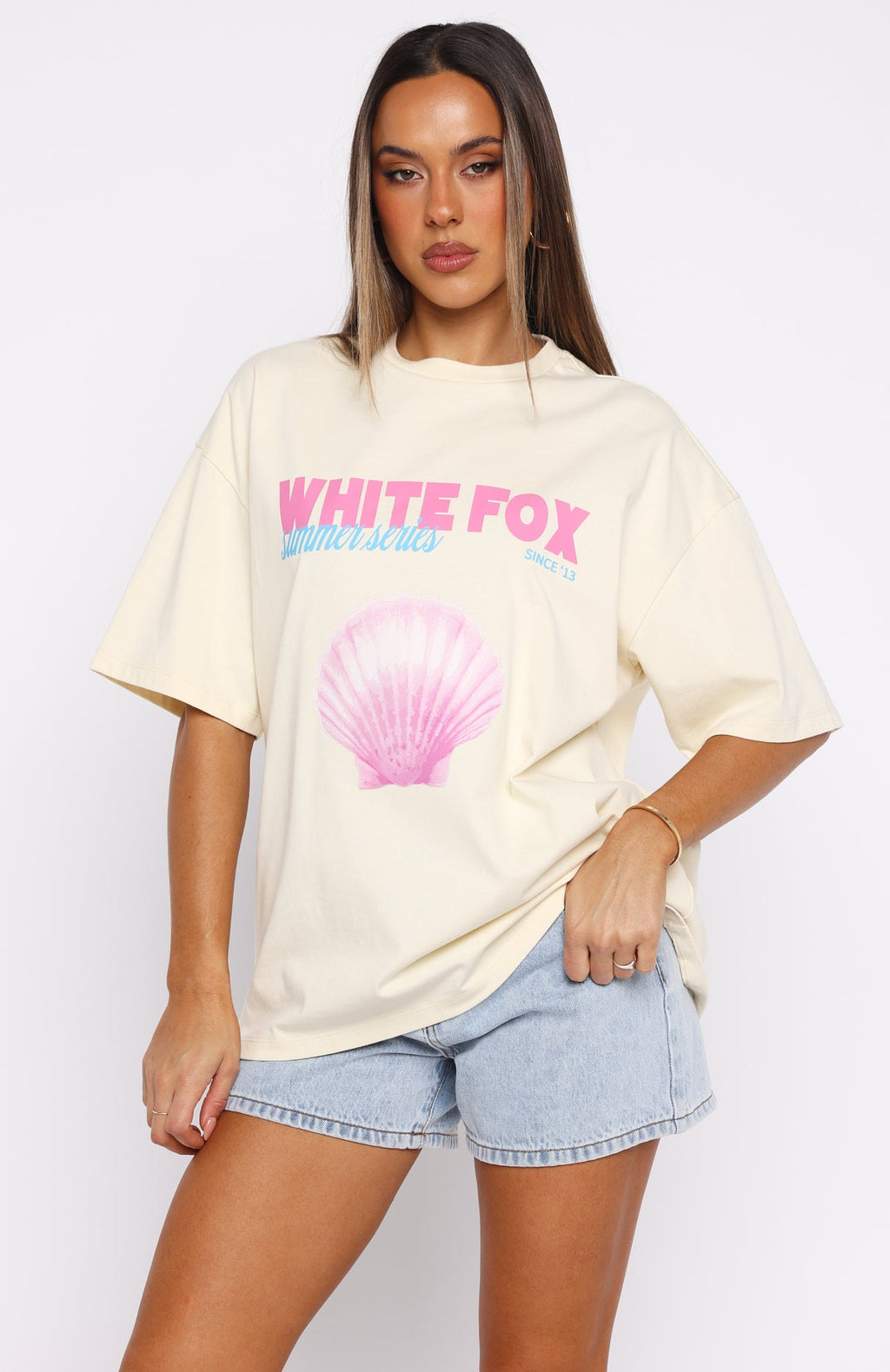 The Heart Doesn't Lie Oversized Tee CreamXXS/XS