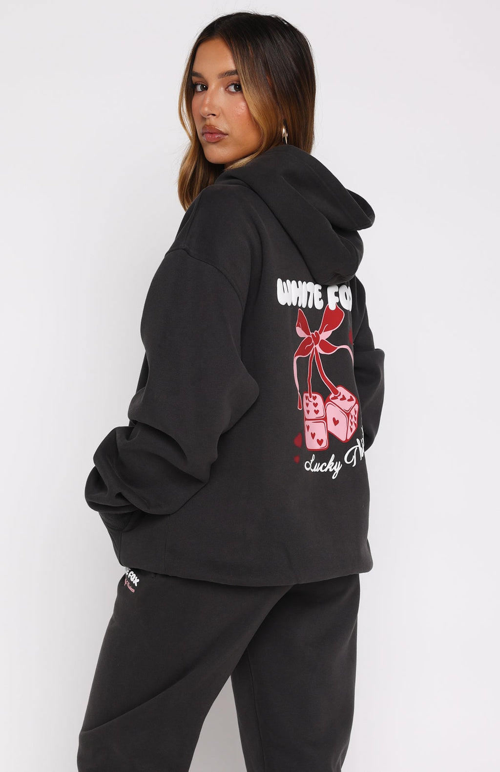Lucky Thirteen Cheyenne Oversized Hoodie CharcoalS/M