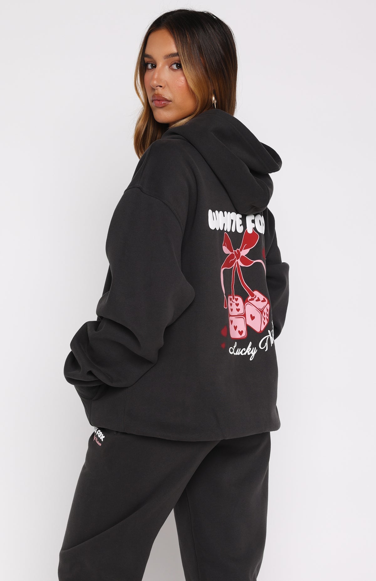 Lucky Thirteen Cheyenne Oversized Hoodie CharcoalS/M