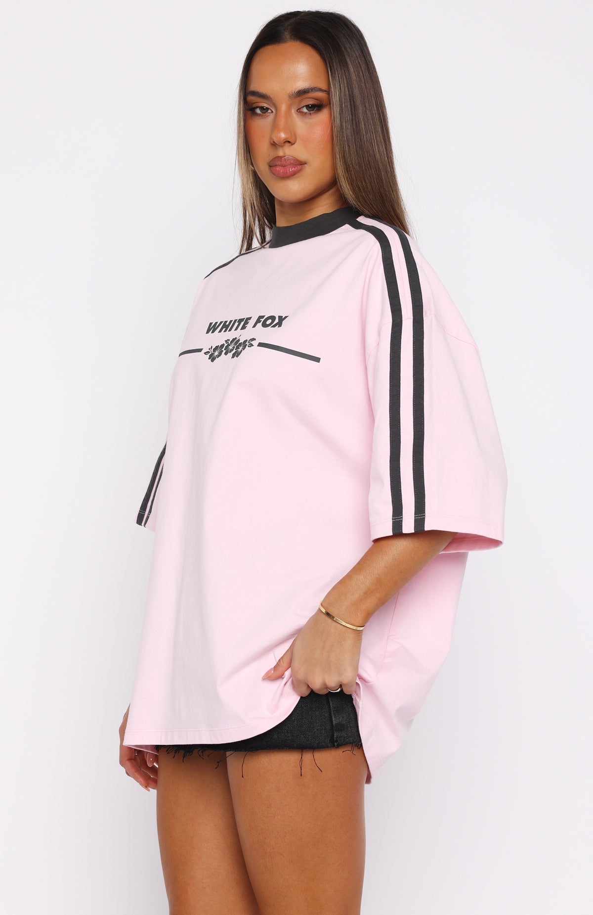 Deep Waters Oversized Tee Baby PinkXS/S